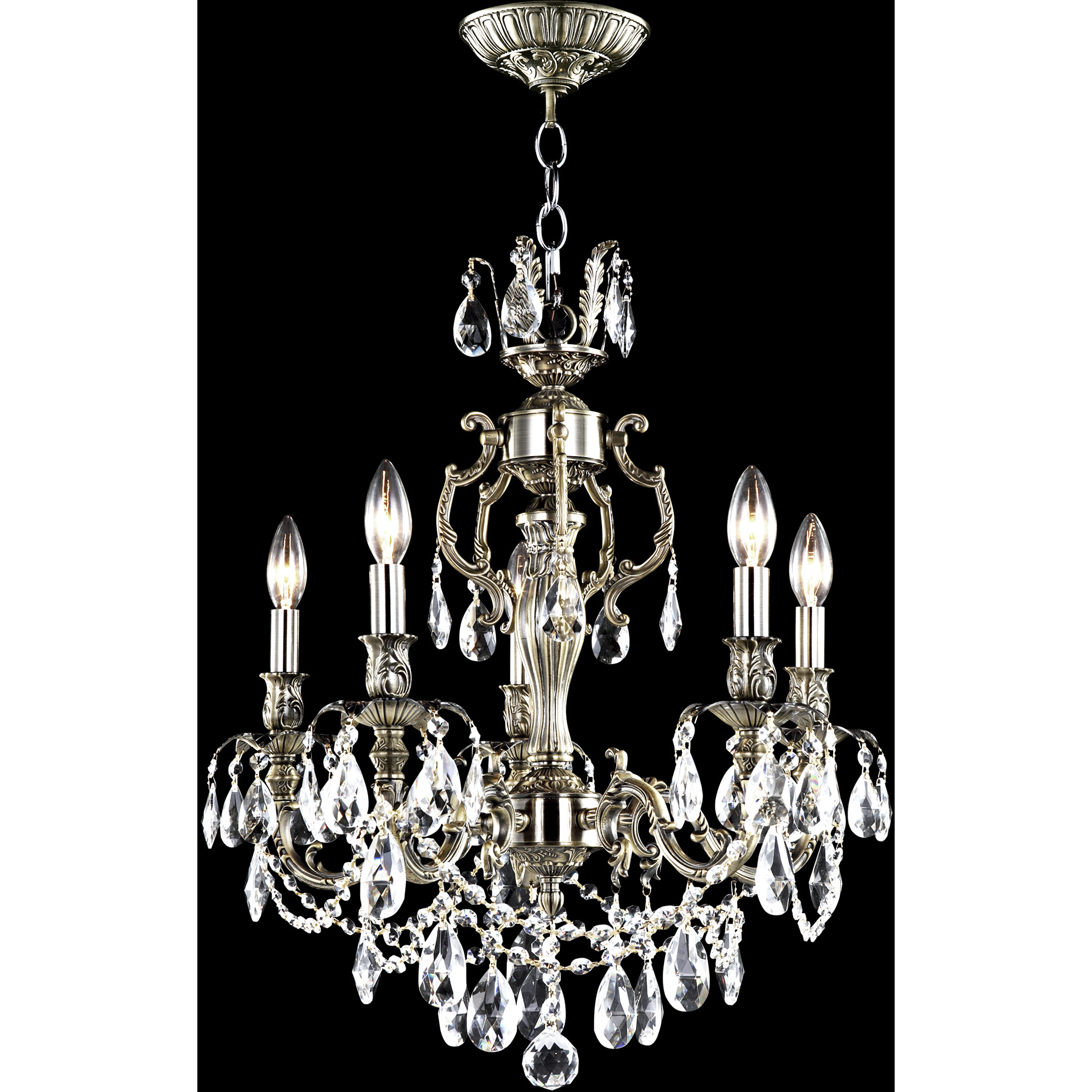 Brindisi 5 Light 20 inch Monaco Bronze Chandelier Ceiling Light