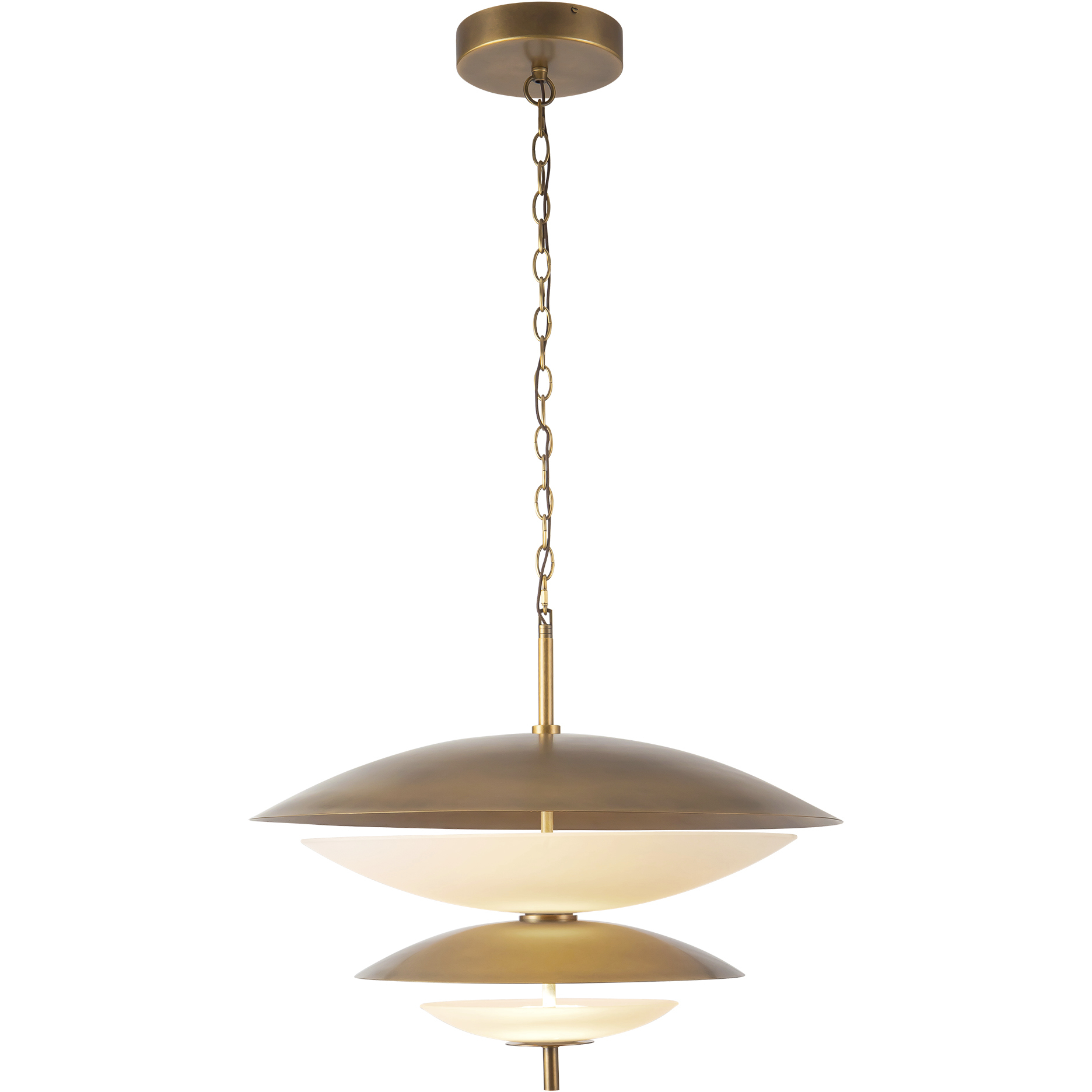 Prescott 23.63 inch Vintage Brass Chandelier Ceiling Light