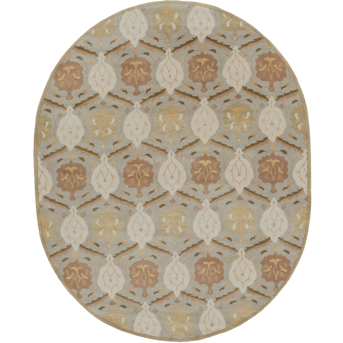 Caesar 120 X 96 inch Khaki, Cream, Taupe, Camel, Olive, Butter, Tan Rug