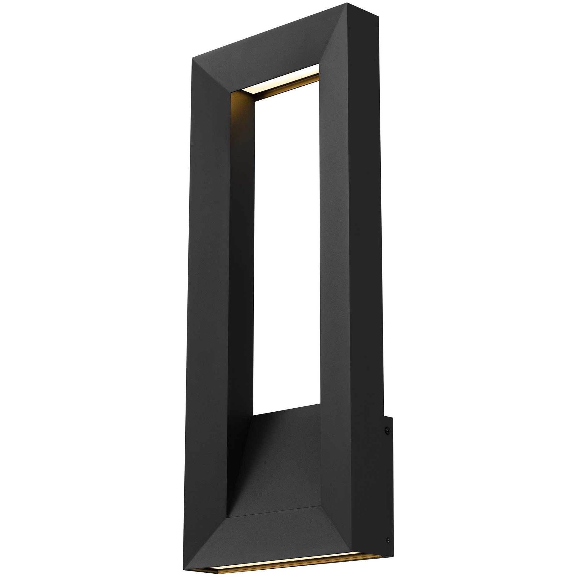 Paletto LED 22 inch Sand Black Outdoor Wall Sconce