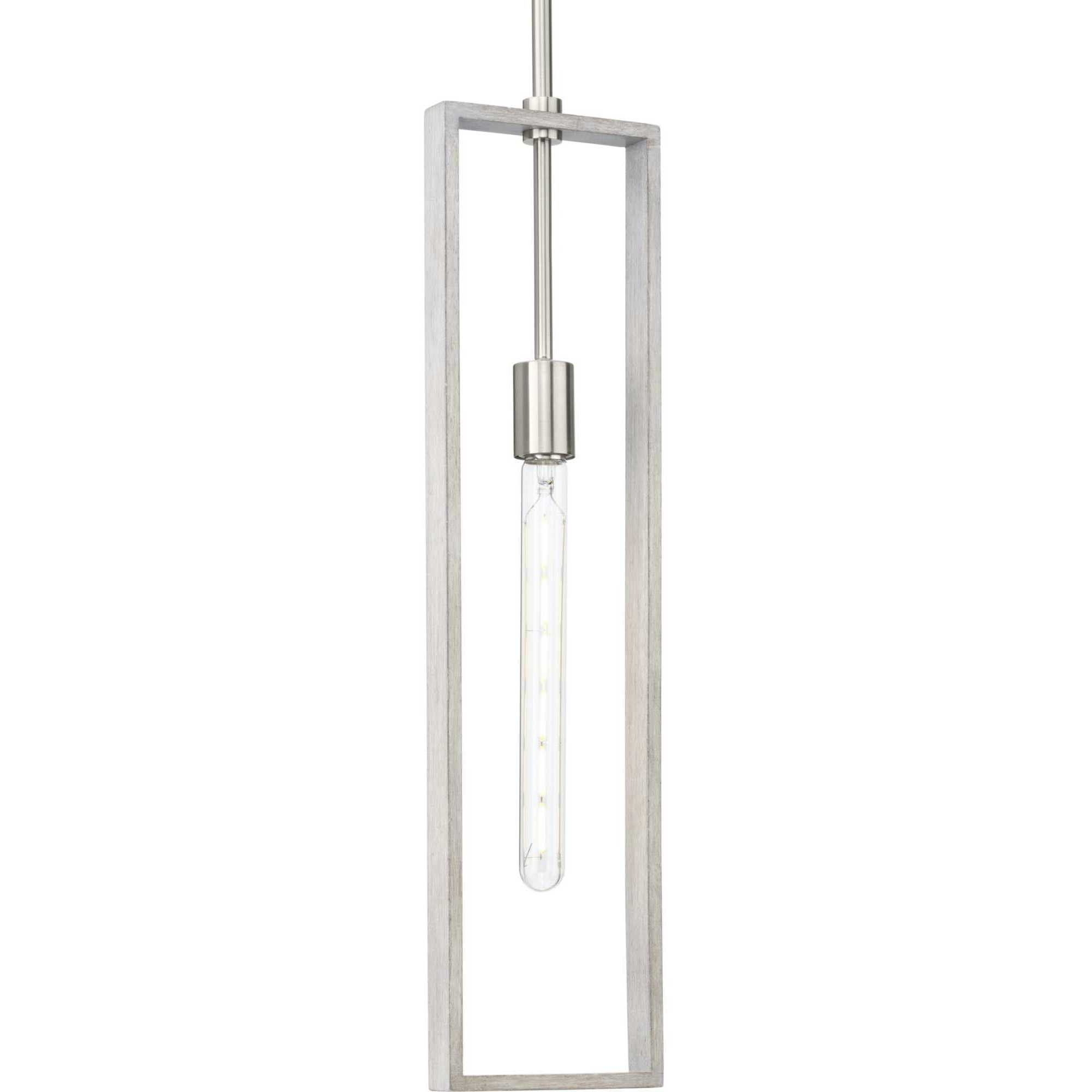 Boundary 1 Light 6 inch Brushed Nickel Pendant Ceiling Light, Design Series