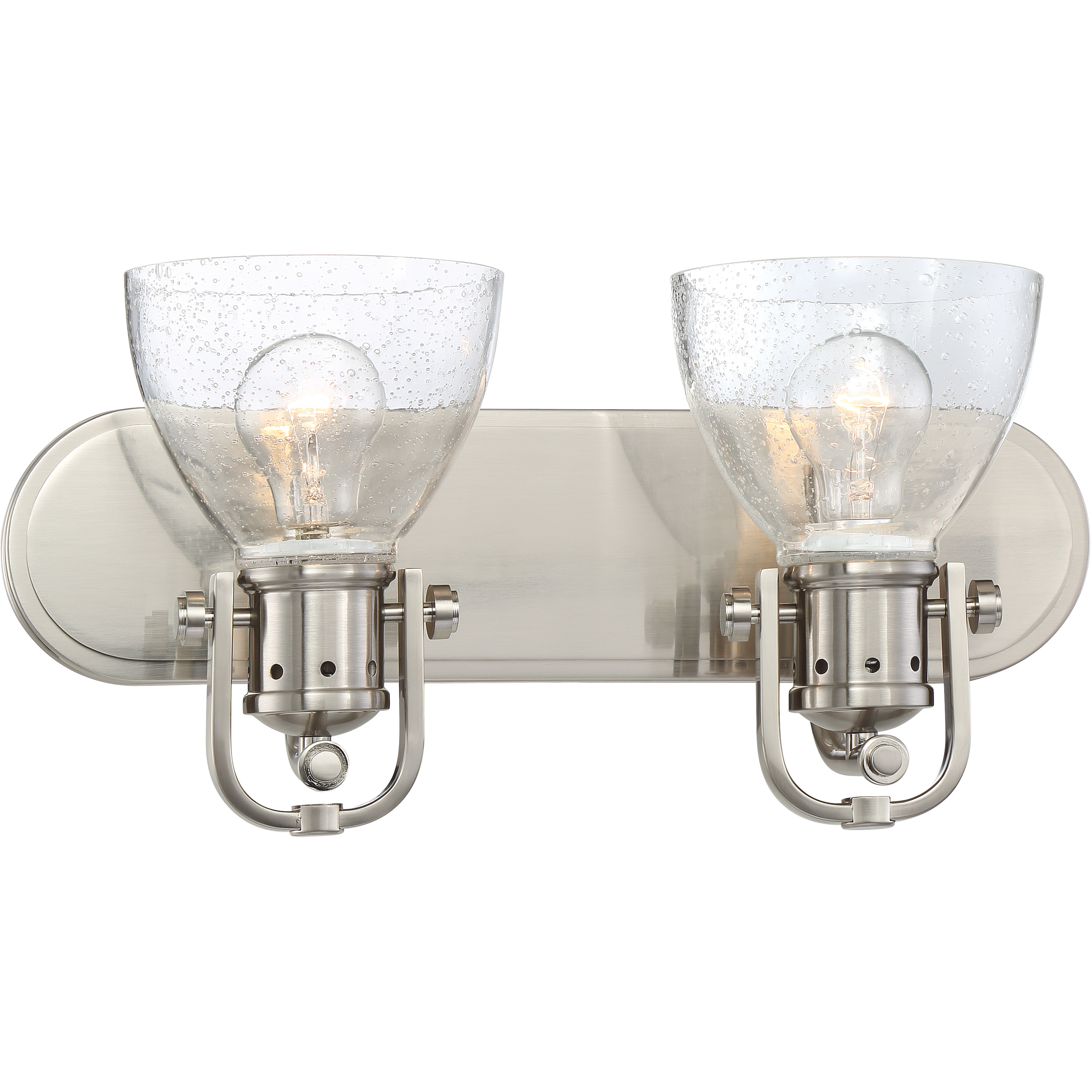 ML 2 Light 16 inch Brushed Nickel Bath Light Wall Light