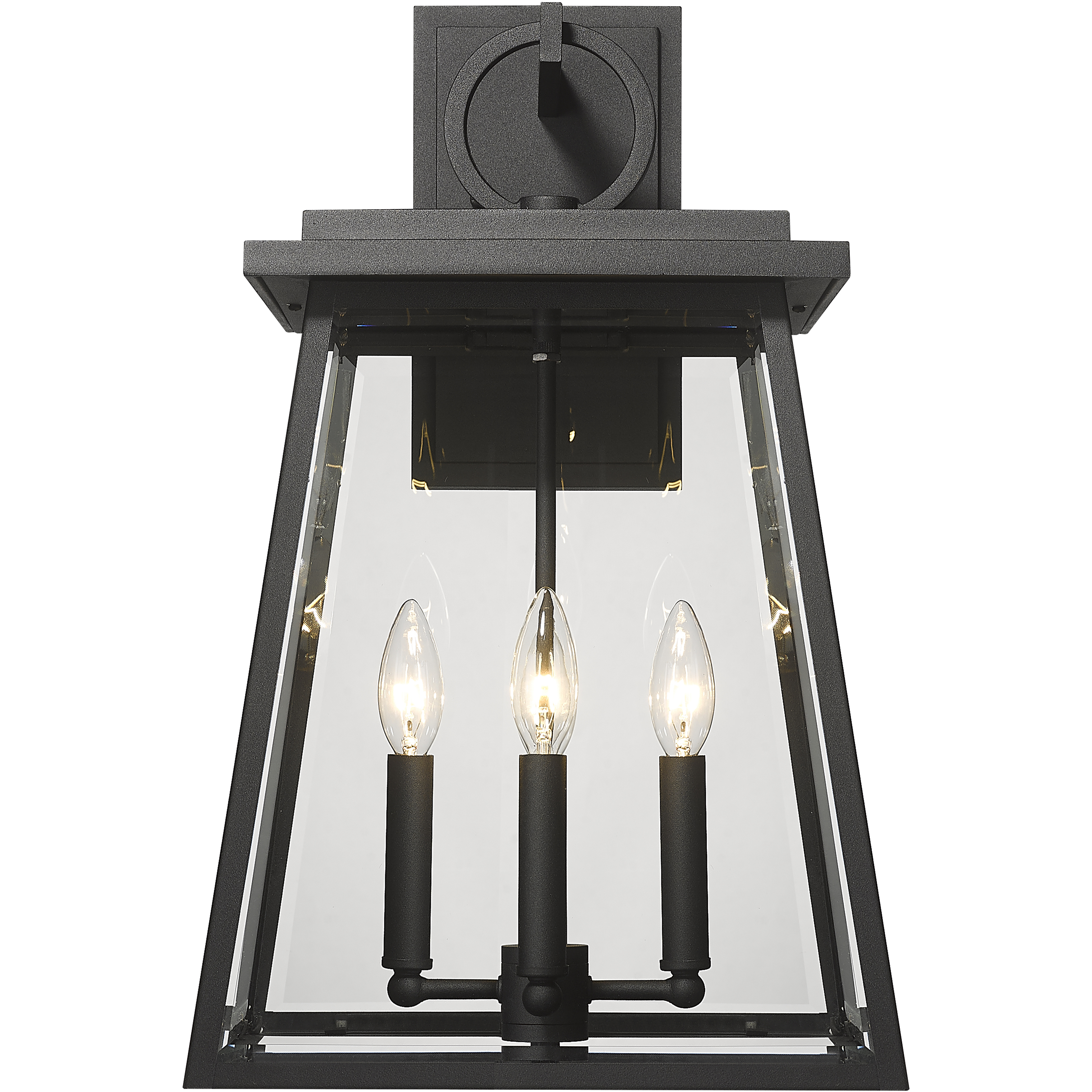 Broughton 4 Light 21 inch Black Outdoor Wall Light