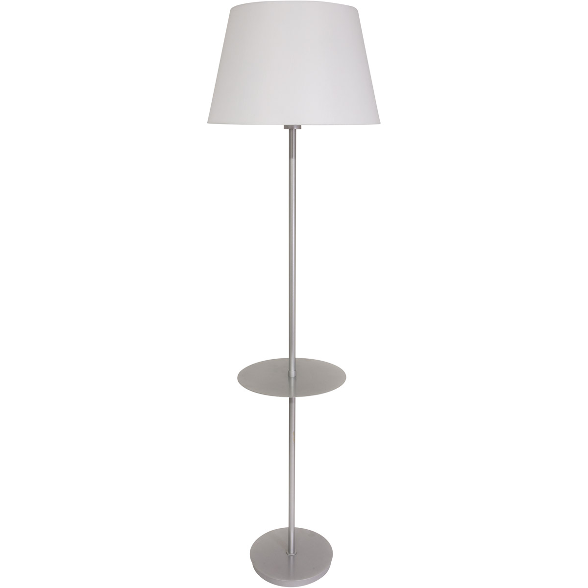 Vernon 61 inch 100 watt Platinum Gray Floor Lamp Portable Light