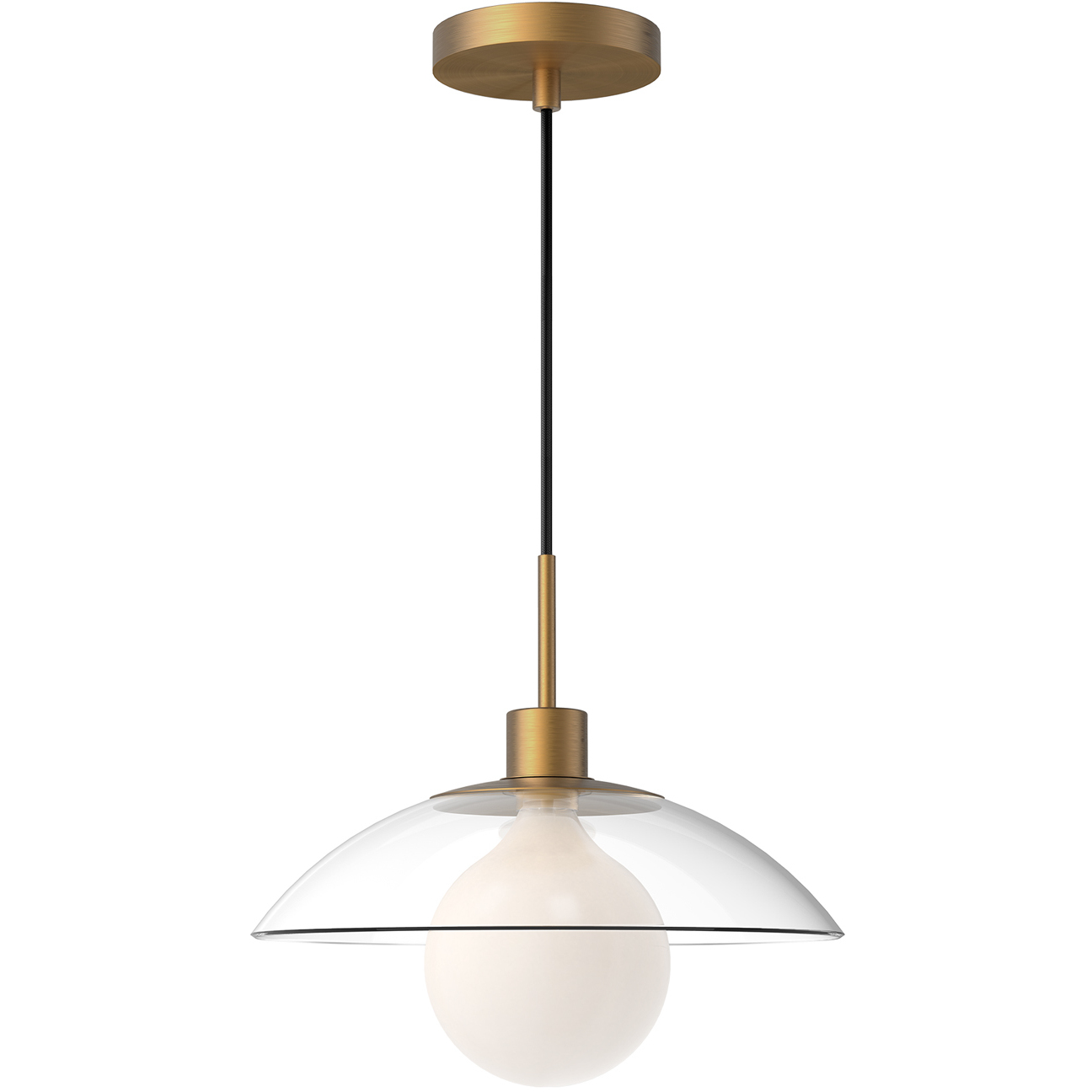 Alora Mood Francesca 1 Light 11.88 inch Aged Gold Pendant Ceiling Light