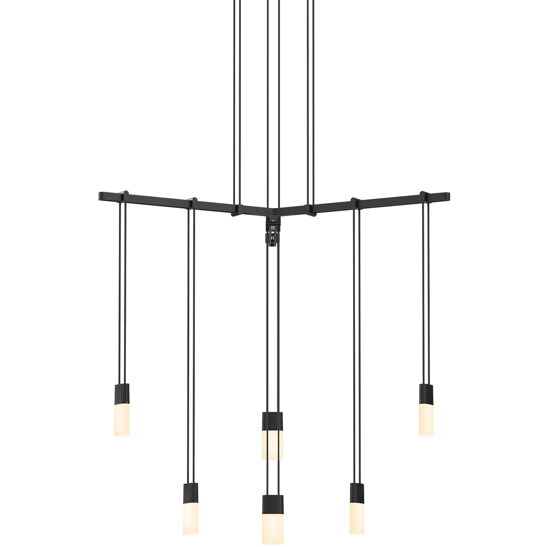 Suspenders LED 24 inch Satin Black Pendant Ceiling Light