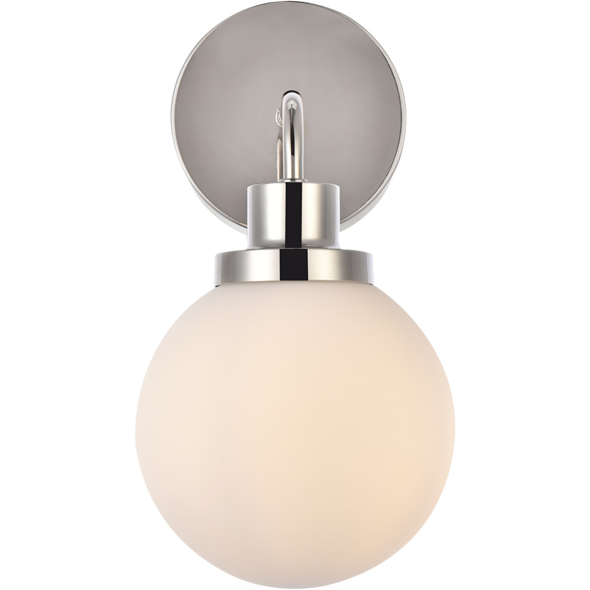 Hanson 1 Light 8.5 inch Polish Nickel Bath Sconce Wall Light in Polished Nickel