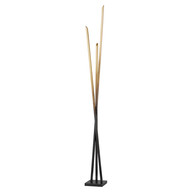 Gansevoort 78 inch 27 watt Gradient Brass Floor Lamp Portable Light
