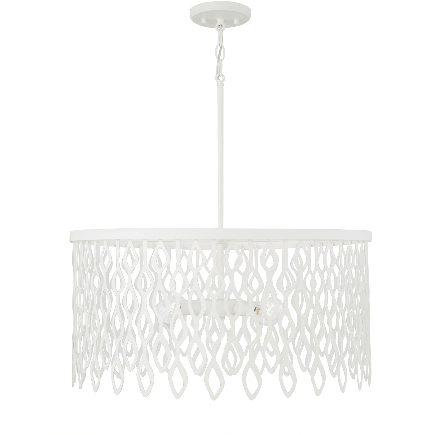 Pheobe 4 Light 24 inch Matte White Pendant Ceiling Light