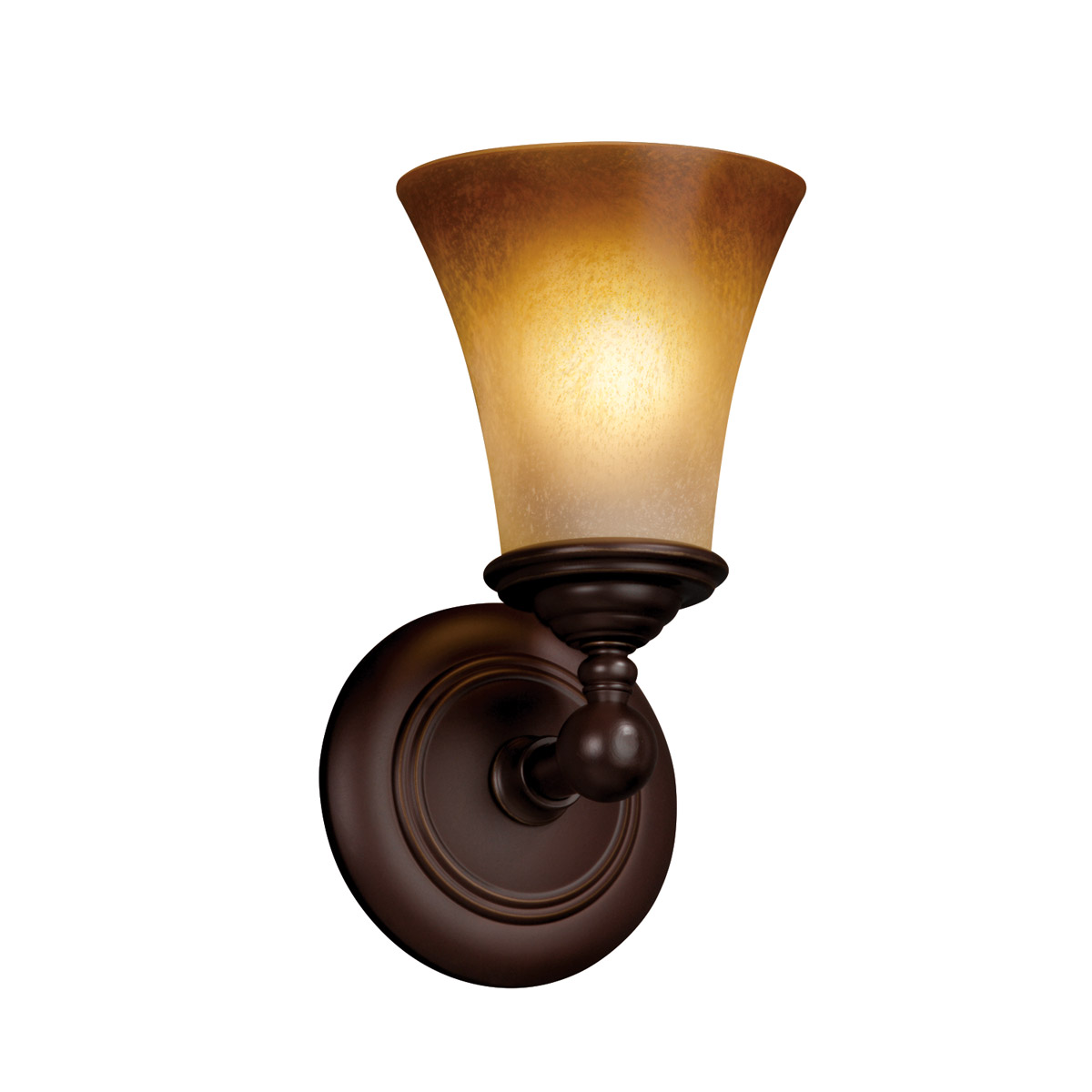 Fusion LED 6 inch Brushed Nickel Wall Sconce Wall Light in 700 Lm LED, Droplet