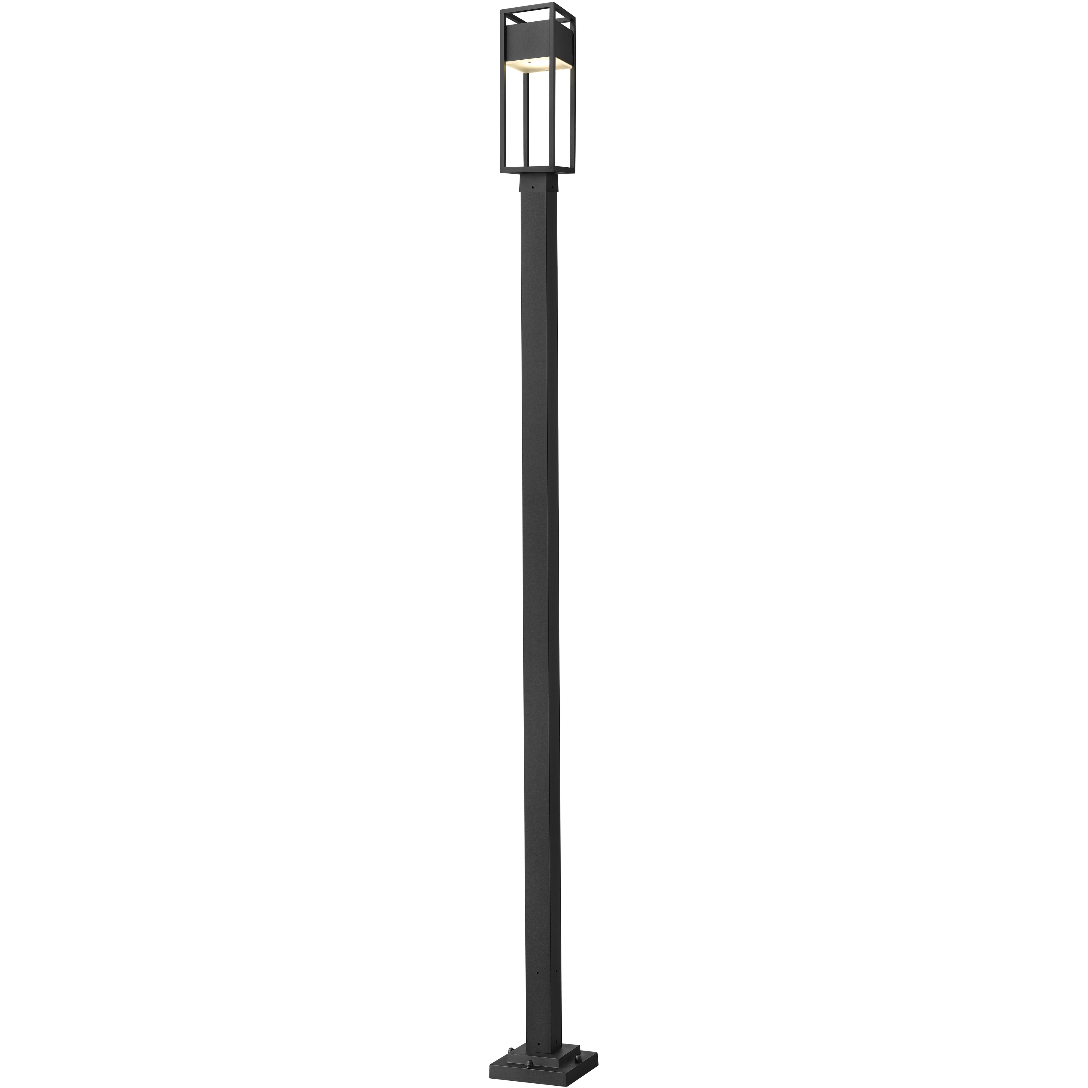 Barwick LED 113.75 inch Black Outdoor Post Mounted Fixture