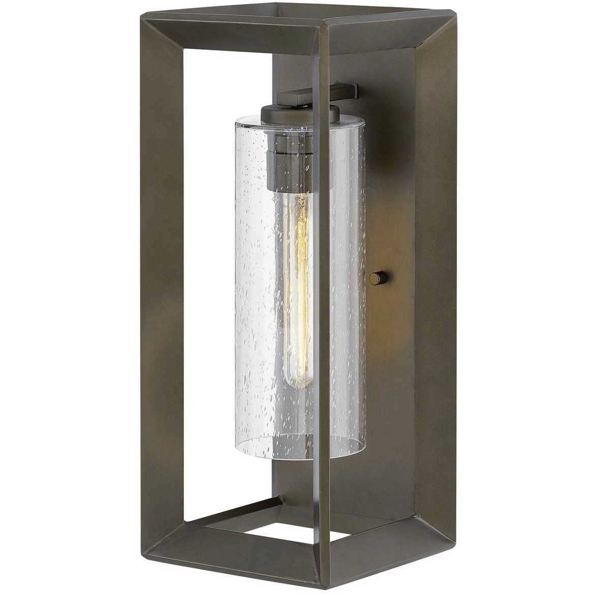 Rhodes Outdoor Wall Mount Lantern in Warm Bronze