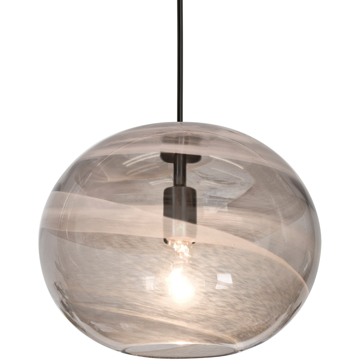 Geno 1 Light Black Pendant Ceiling Light