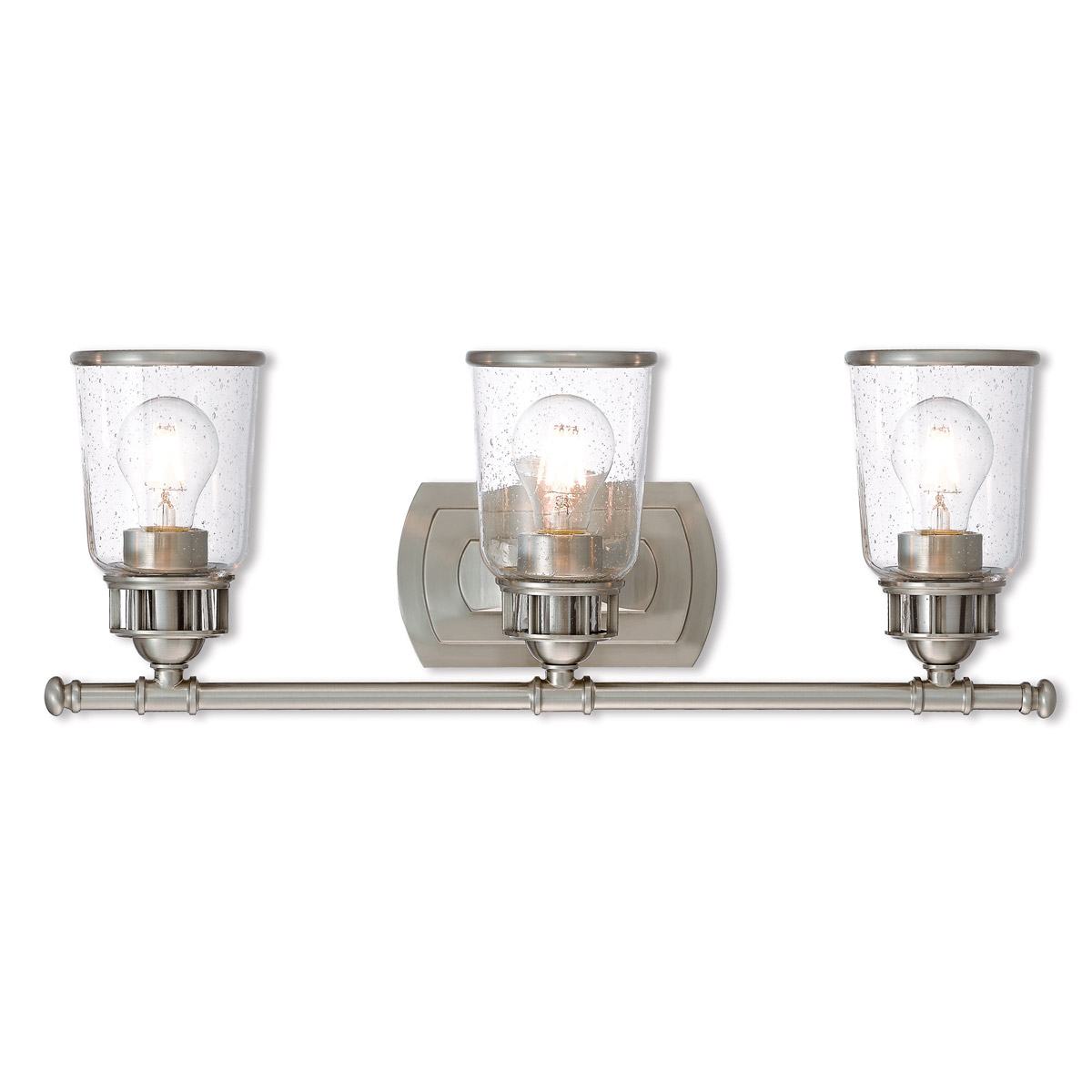 Lawrenceville 3 Light 23.5 inch Brushed Nickel Vanity Sconce Wall Light