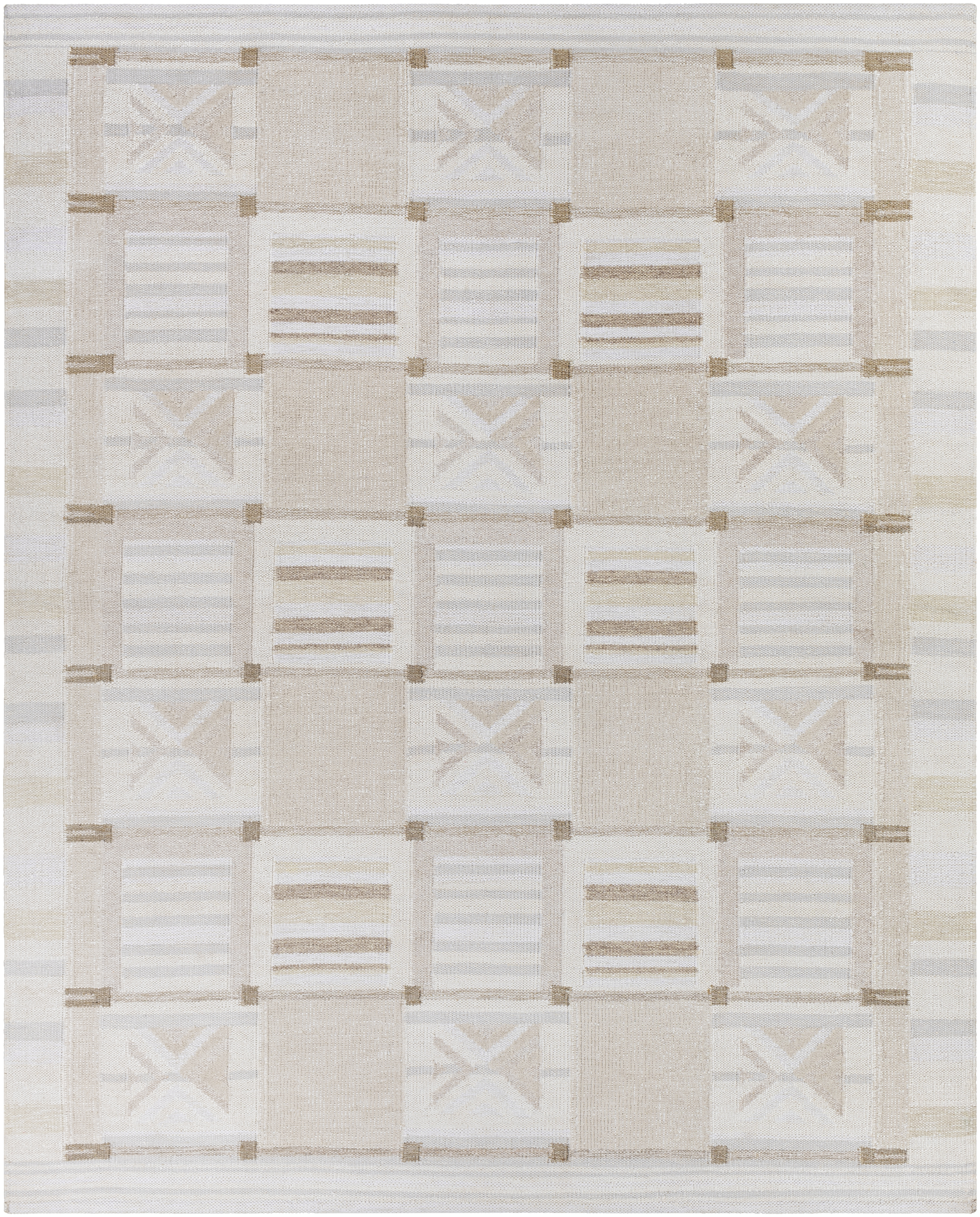 Scandi 120 X 96 inch Tan Rug in 8 x 10, Rectangle
