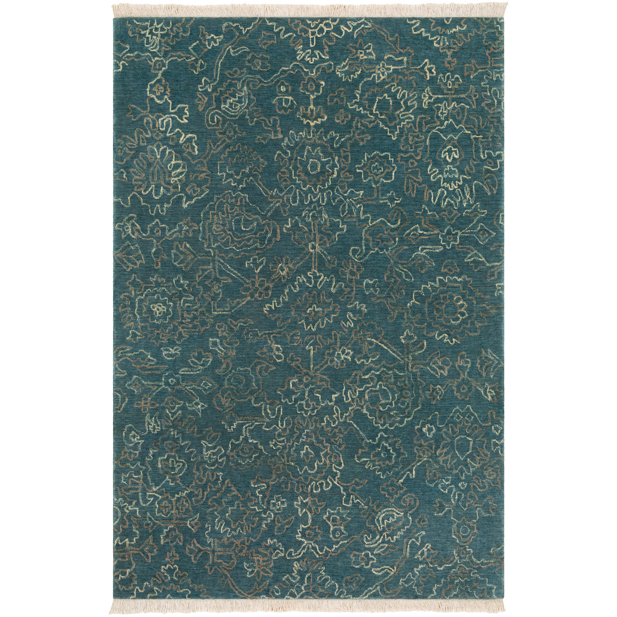 Wade 120 X 96 inch Dark Blue Rug, Rectangle