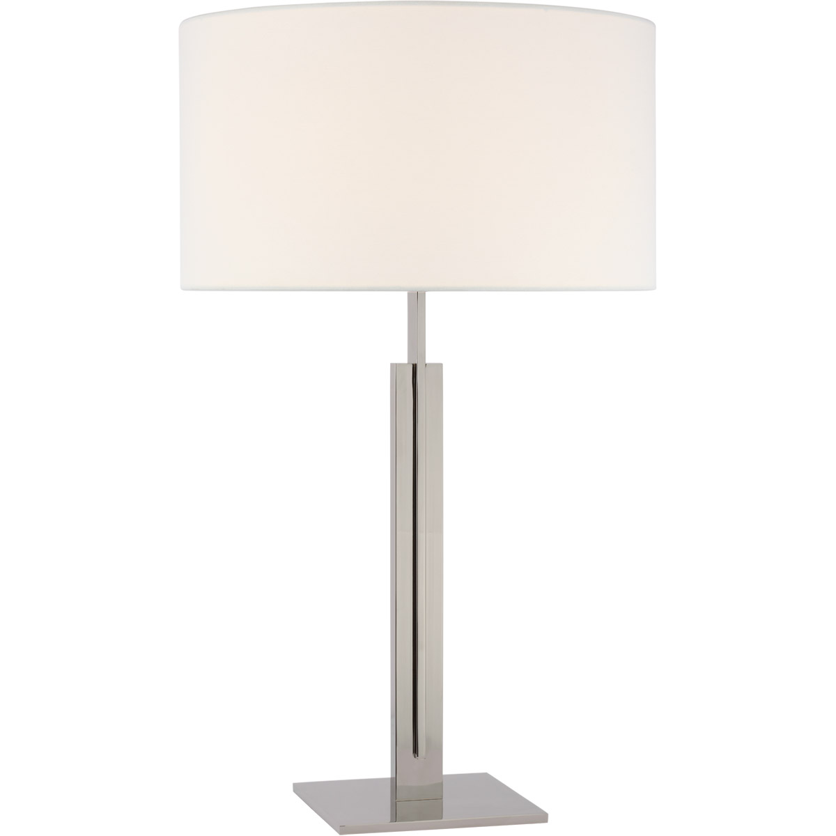 Ian K. Fowler Serre 30 inch 15 watt Polished Nickel Table Lamp Portable Light, Large