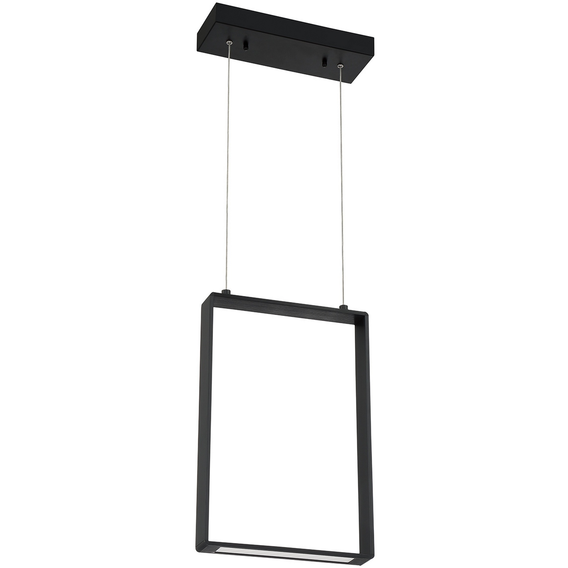 Quadron LED 12.5 inch Black Pendant Ceiling Light