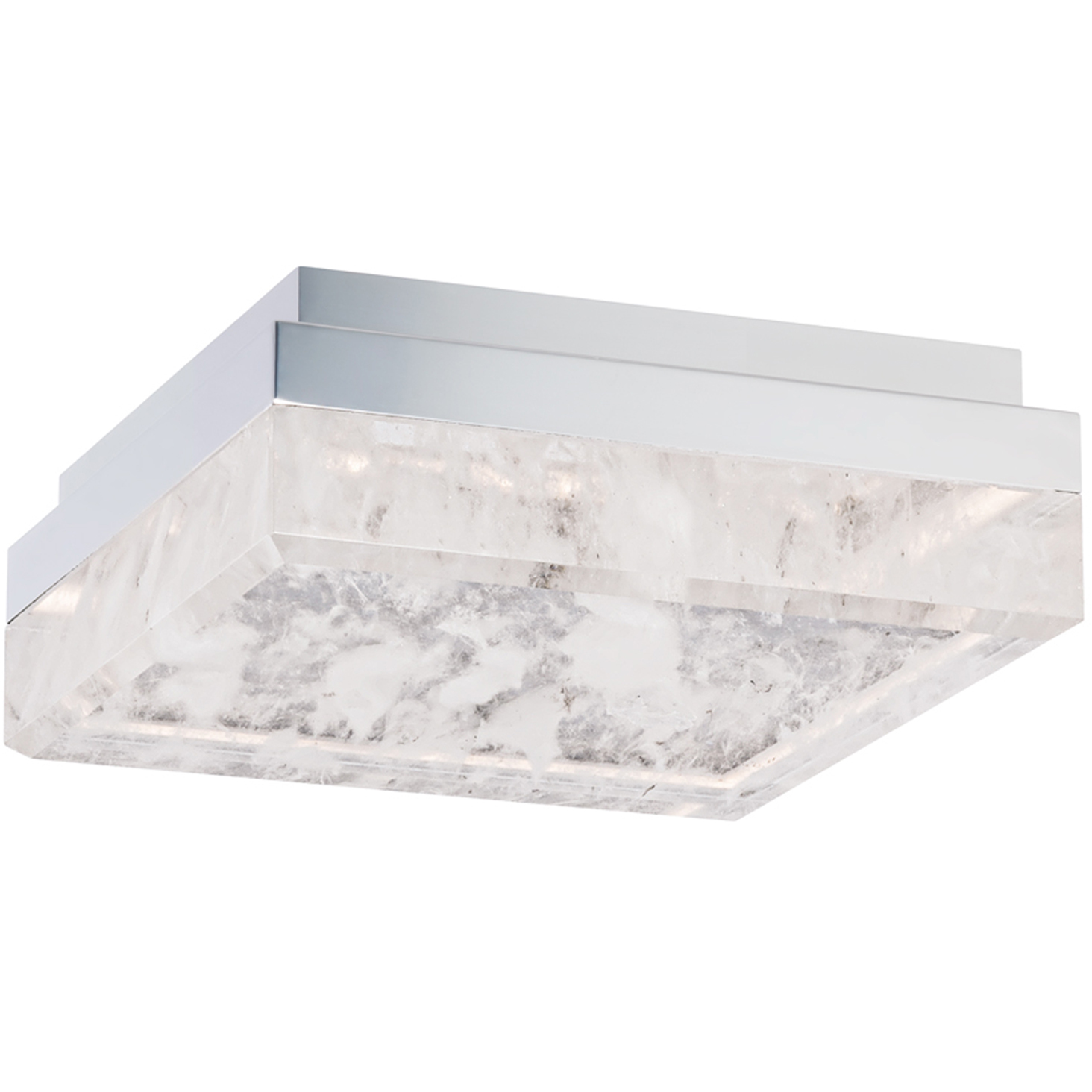 Beyond Whisper LED 12 inch Polished Chrome Flush Mount Ceiling Light, Beyond