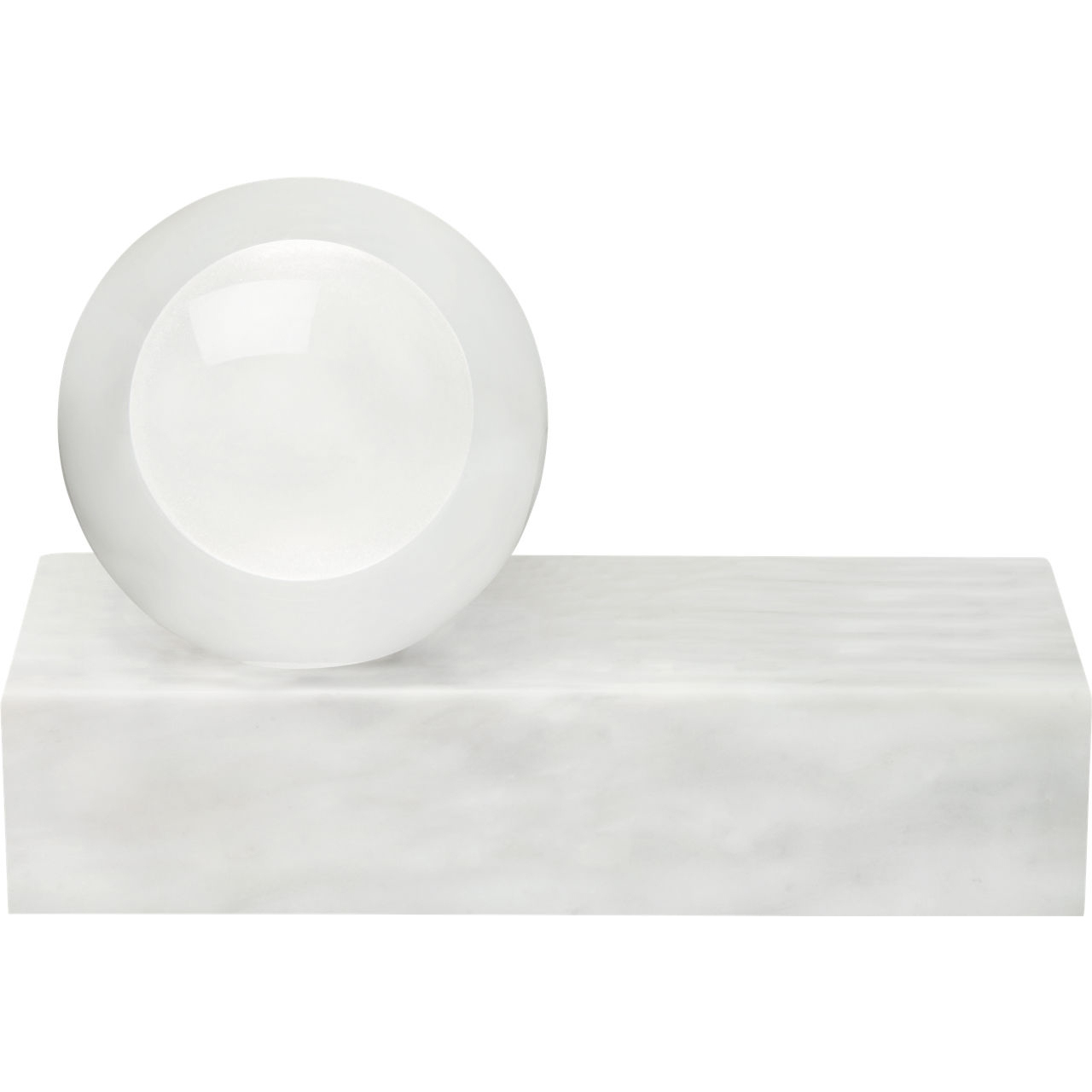 Sean Lavin Mina 7.2 inch 10.3 watt White Marble Table Lamp Portable Light, Integrated LED
