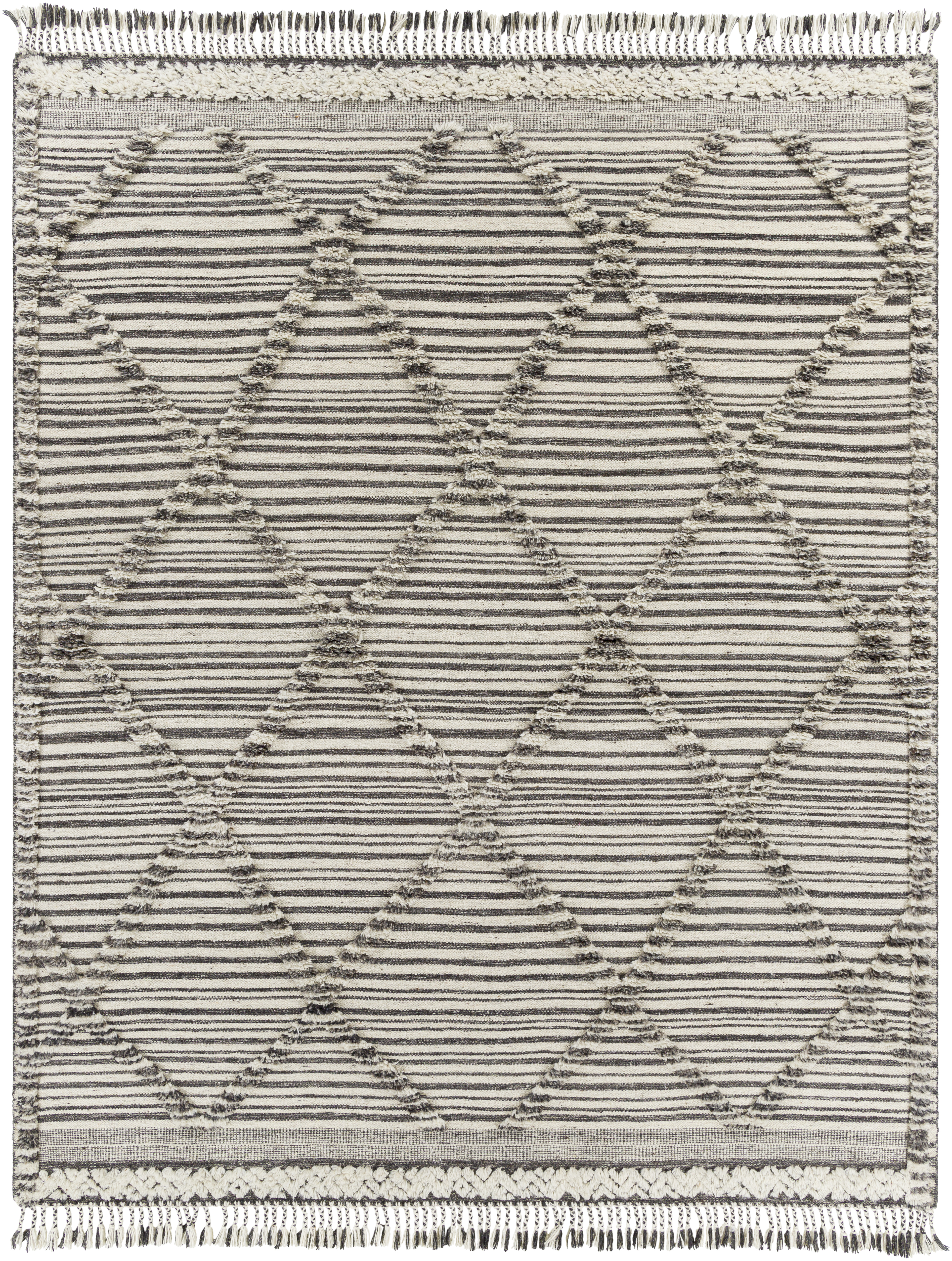 Cadiz 120 X 96 inch Black Rug in 8 x 10, Rectangle