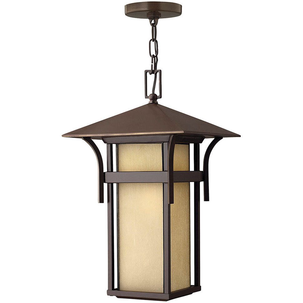 Estate Series Harbor 1 Light 11 inch Anchor Bronze Outdoor Hanging Lantern in Non-LED