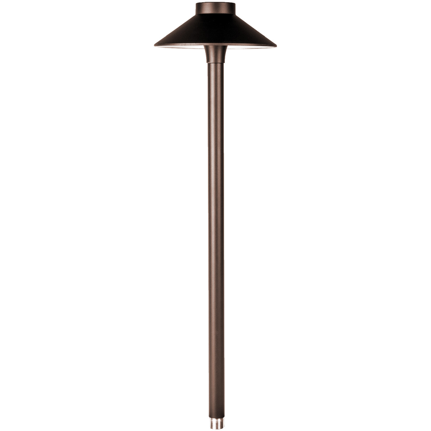 Tiki 12 6.5 watt Bronze Path and Area Light in 3000K Warm White LED, WAC Landscape