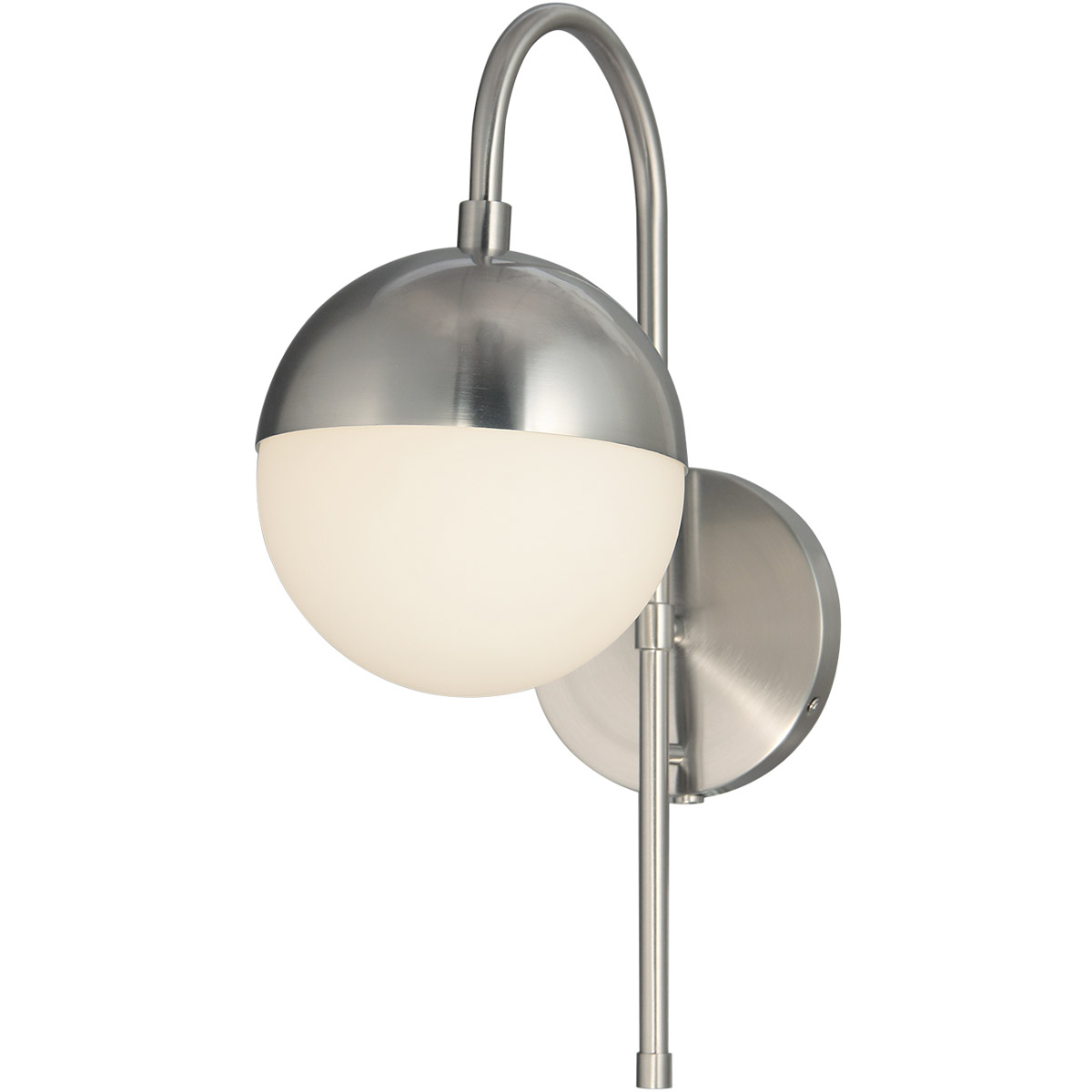 EVOLV LED 7 inch Brushed Nickel Wall Sconce Wall Light, Ion Family