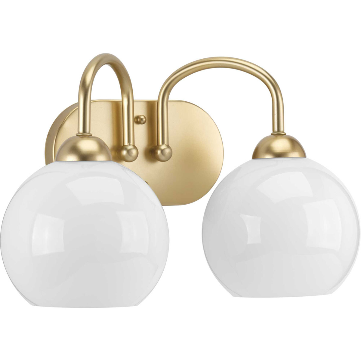 Carisa 2 Light 15 inch Vintage Gold Bath Vanity Wall Light