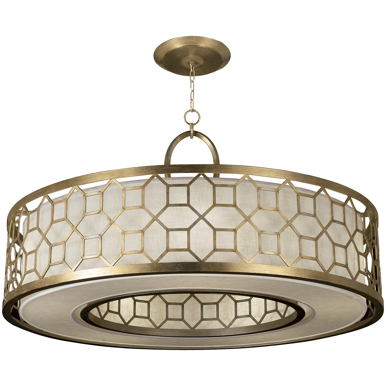 Allegretto 5 Light 48 inch Gold Pendant Ceiling Light