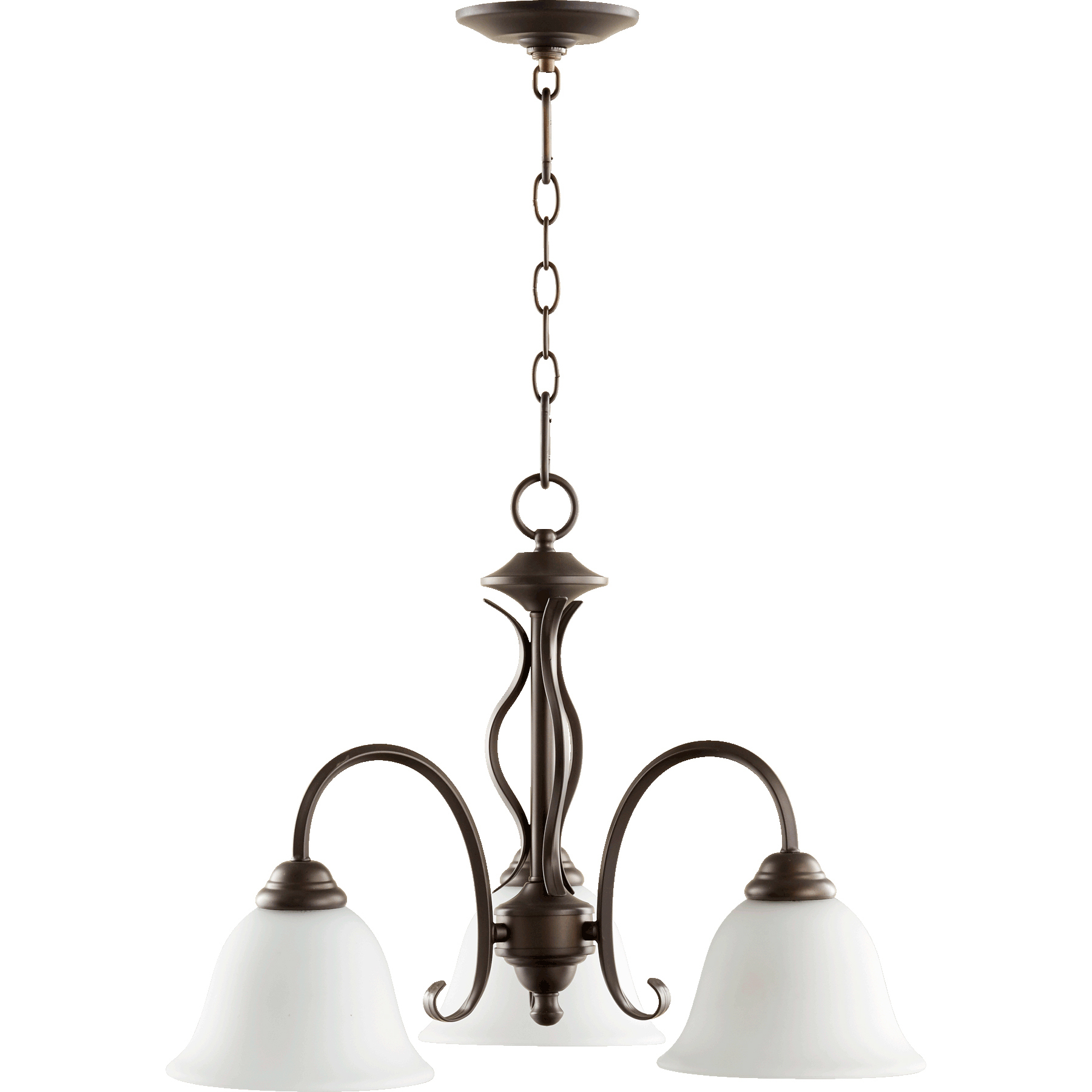 Spencer 3 Light 21 inch Oiled Bronze Mini Chandelier Ceiling Light