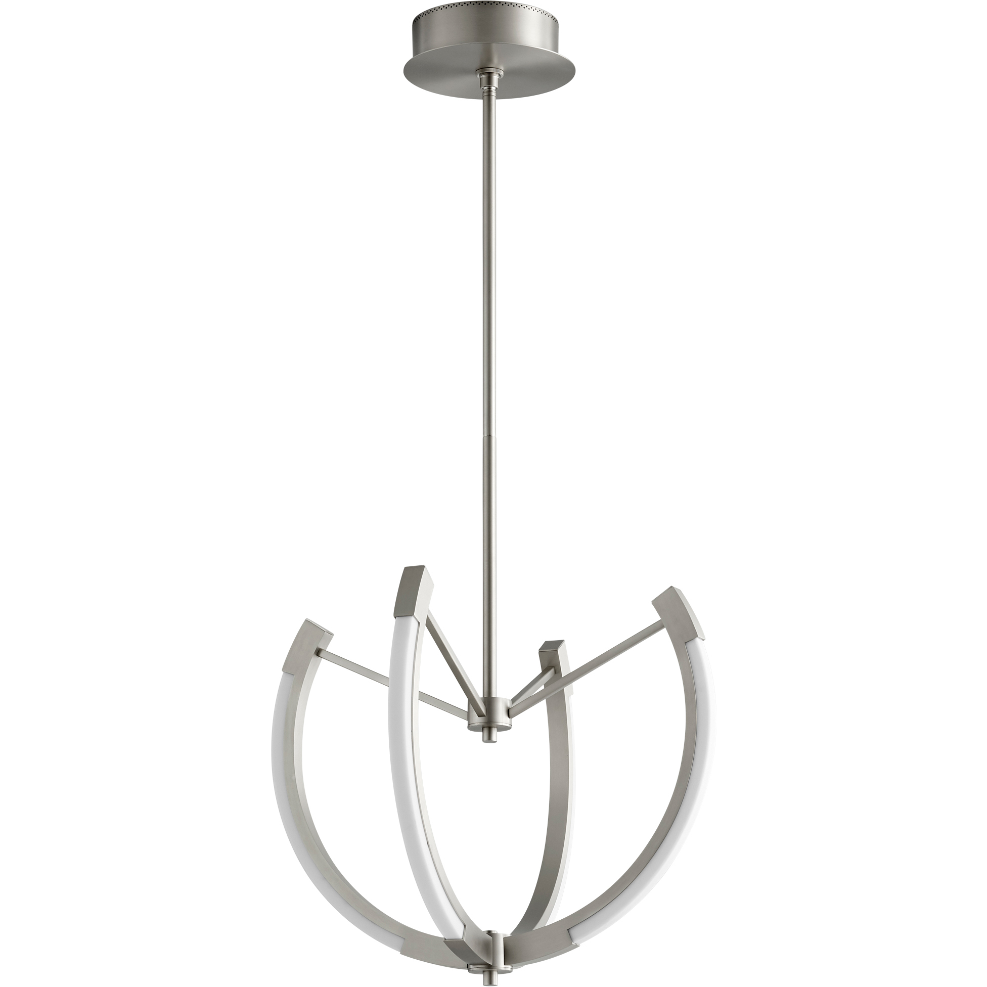 Utopia LED 21 inch Satin Nickel Pendant Ceiling Light