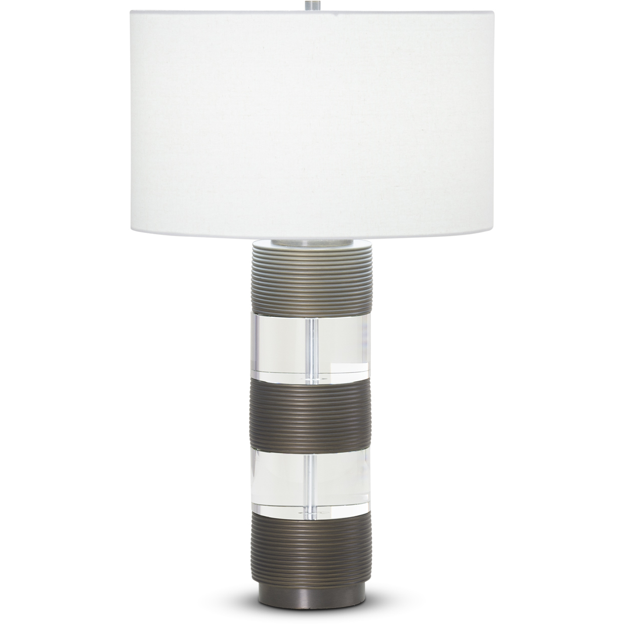 Hunter 28 inch 150.00 watt Bronze Table Lamp Portable Light, Finely Ribbed Surface