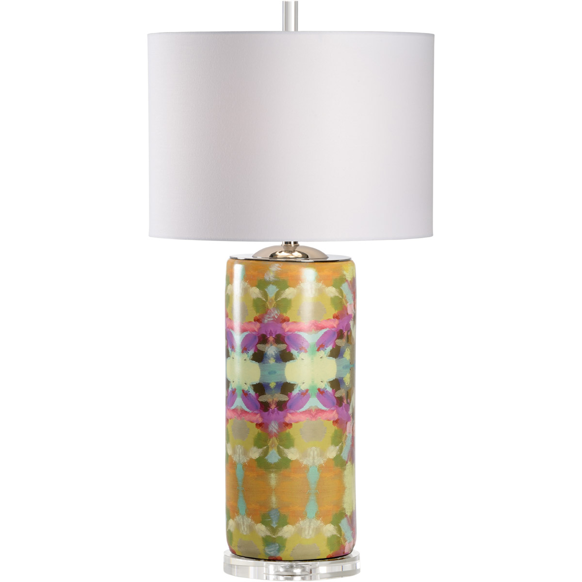 Laura Park Designs 34.5 inch 100 watt Multi Color Decal Table Lamp Portable Light