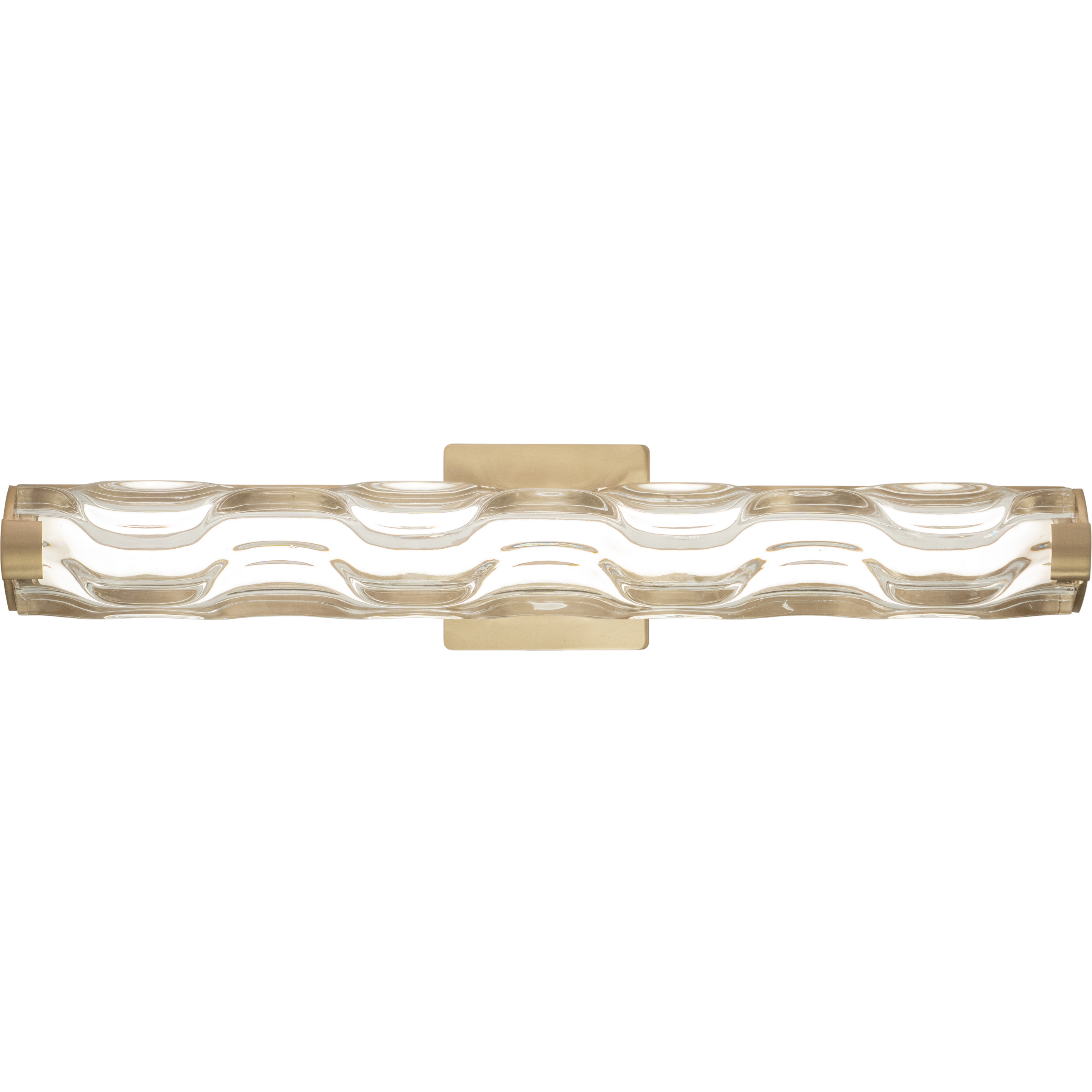 Marseille LED 24 inch Natural Brass Bathroom Light Wall Light