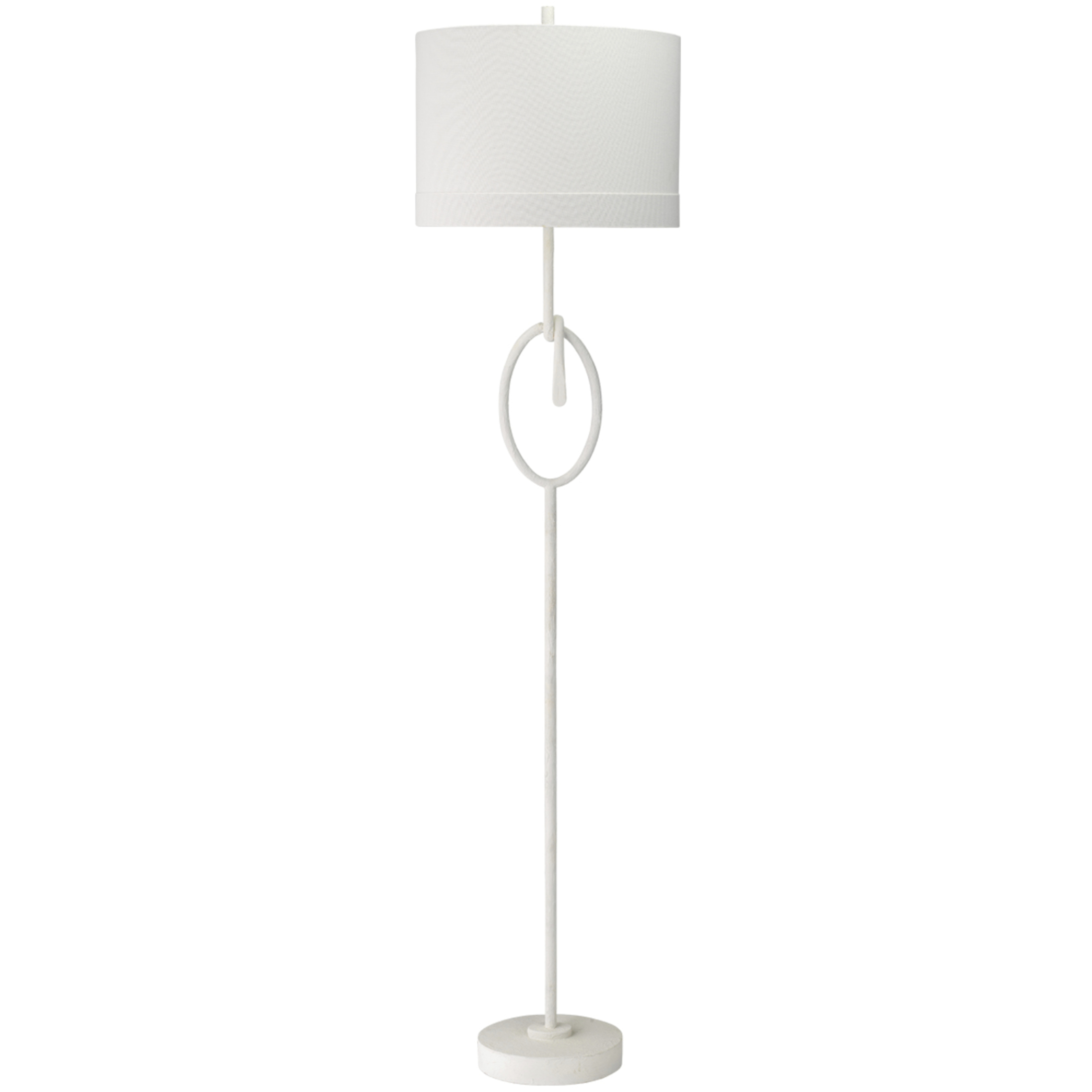 Knot 70.5 inch 150 watt White Gesso Floor Lamp Portable Light