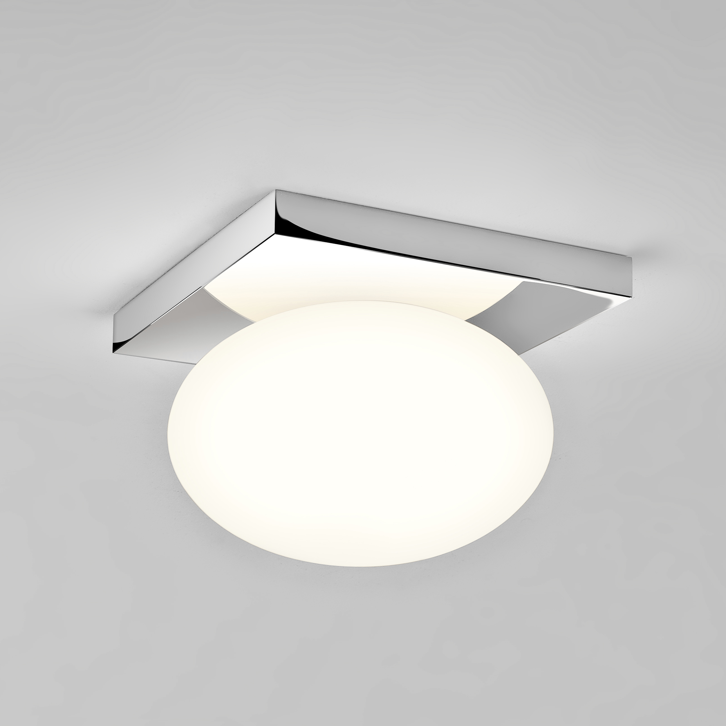 Castiro 1 Light 8.86 inch Polished Chrome Bathroom Ceiling Light