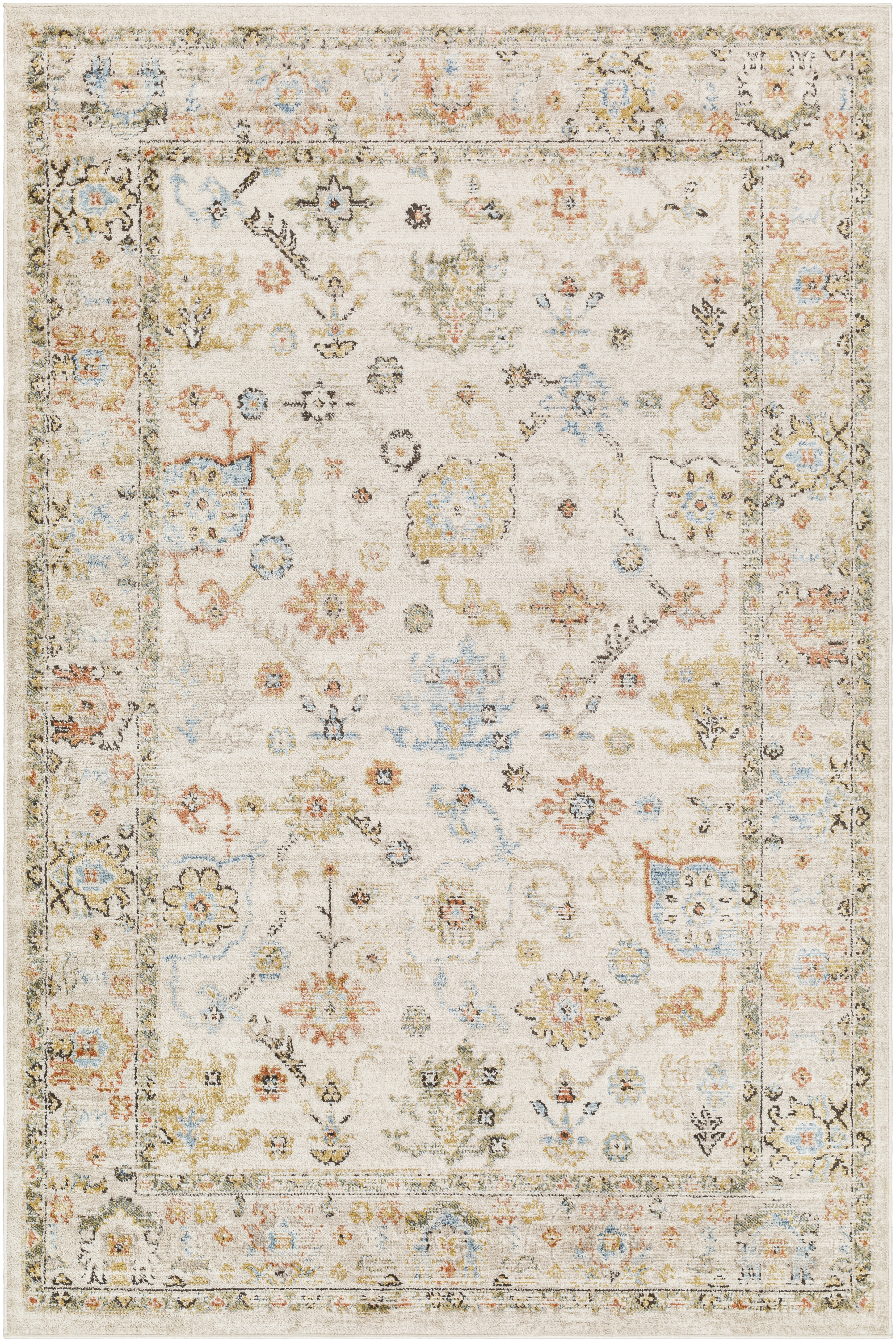 Pertek 84 X 63 inch Taupe Rug, Rectangle