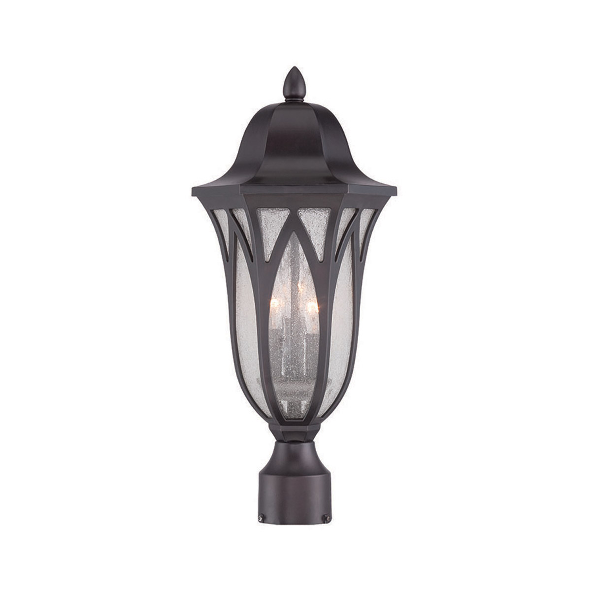 Milano 3 Light 20 inch Oil Rubbed Bronze Exterior Post Mount Light