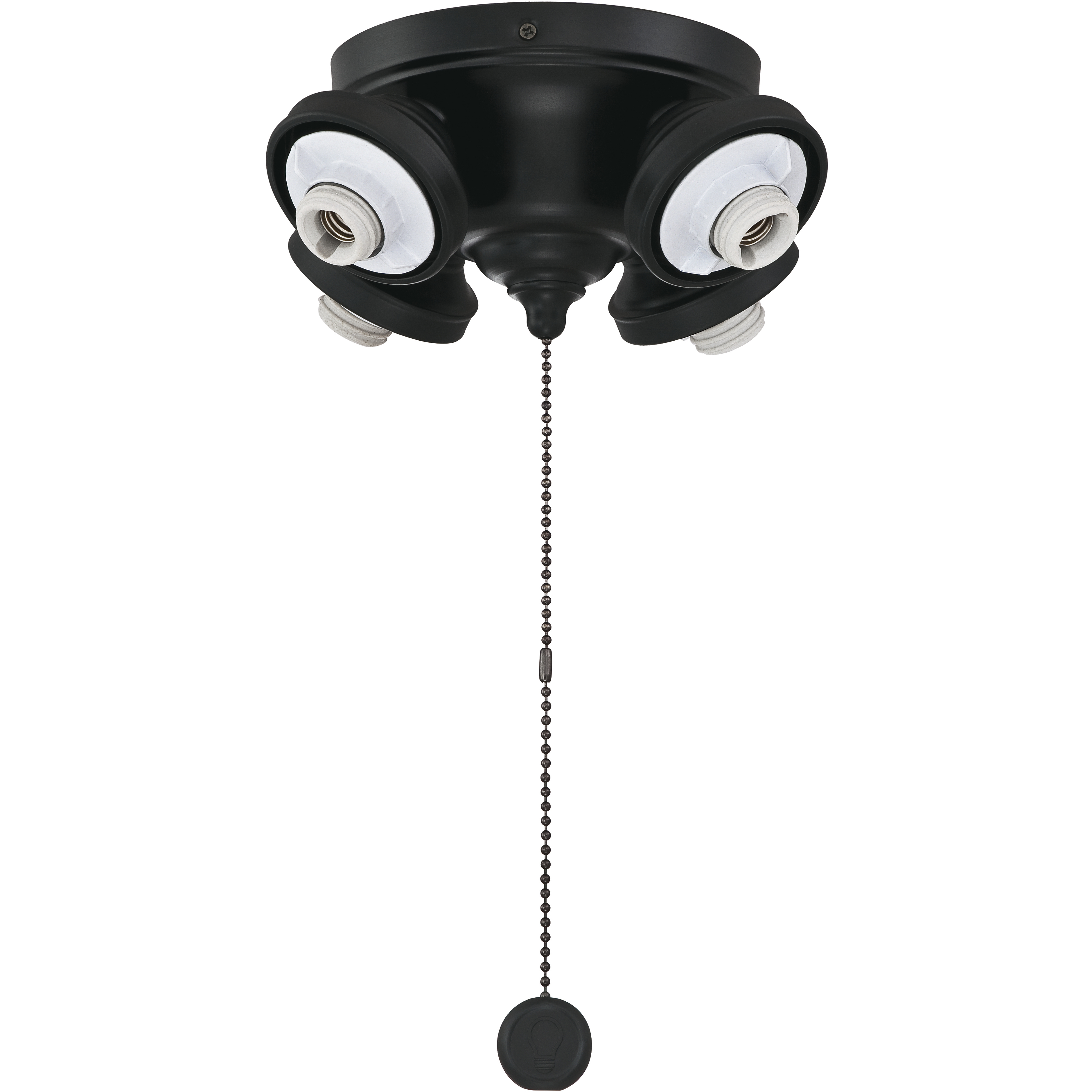 Fitters 4 Light Black Fan Light