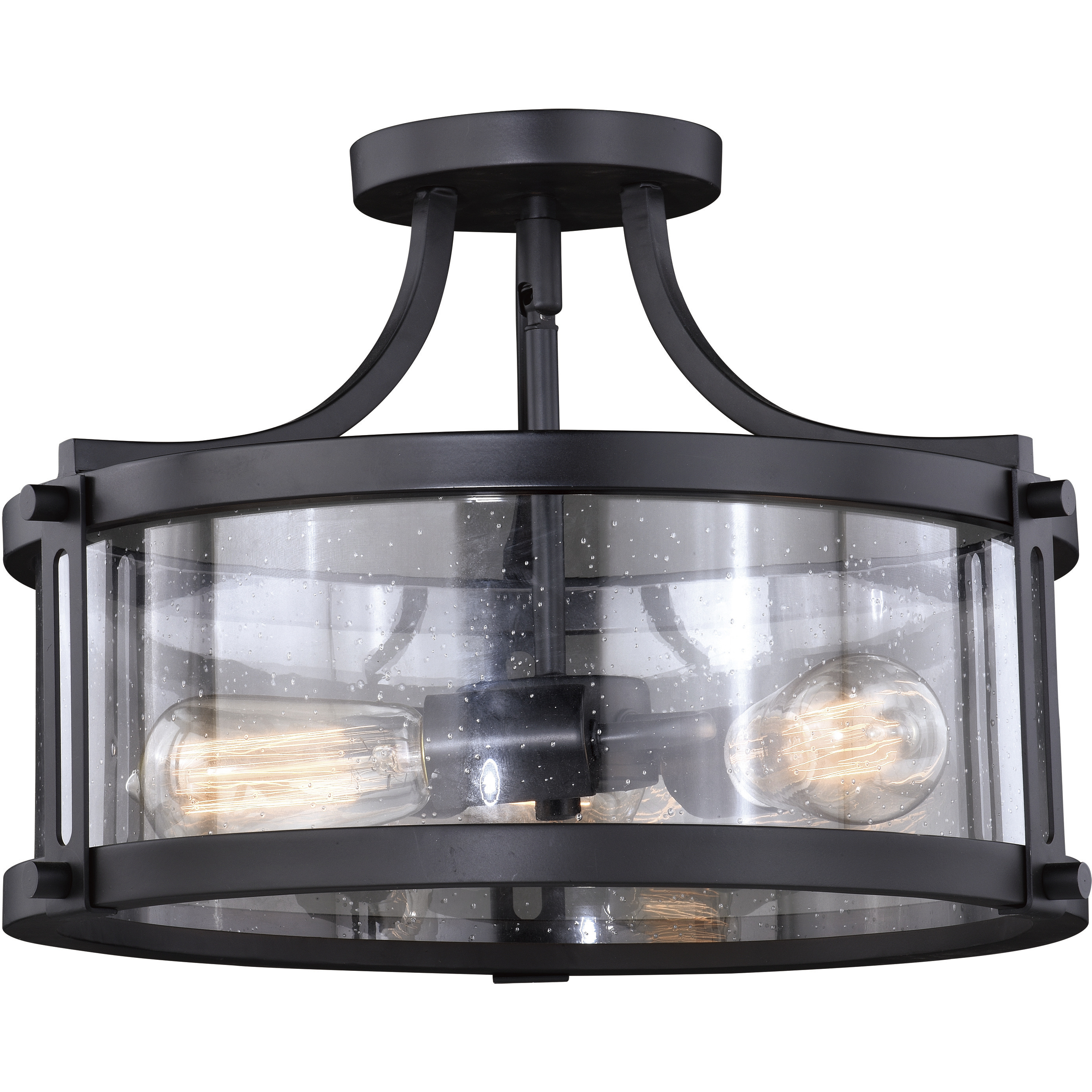 Holbrook LED 15.75 inch Noble Bronze Semi-Flush Mount Ceiling Light