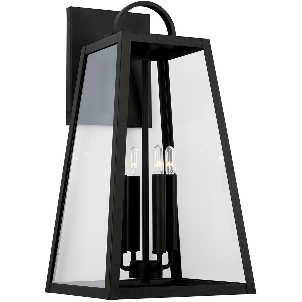 Leighton 4 Light 23.25 inch Black Outdoor Wall Lantern