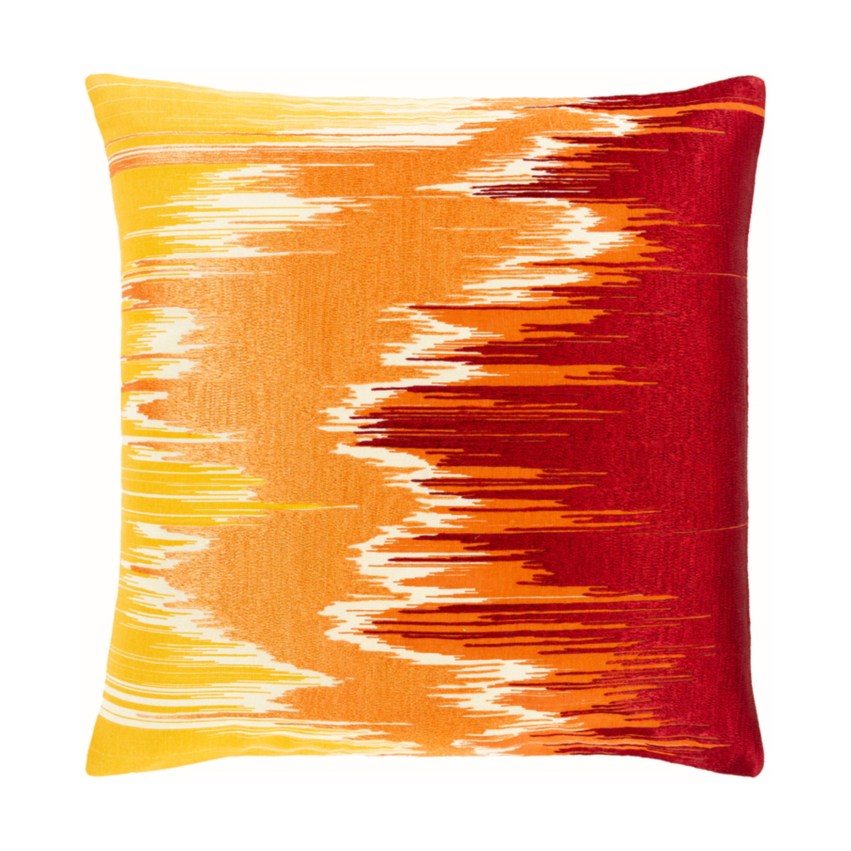 Lexi 20 X 20 inch Dark Red/Ivory/Terracotta/Bright Orange/Saffron Pillow Kit, Square
