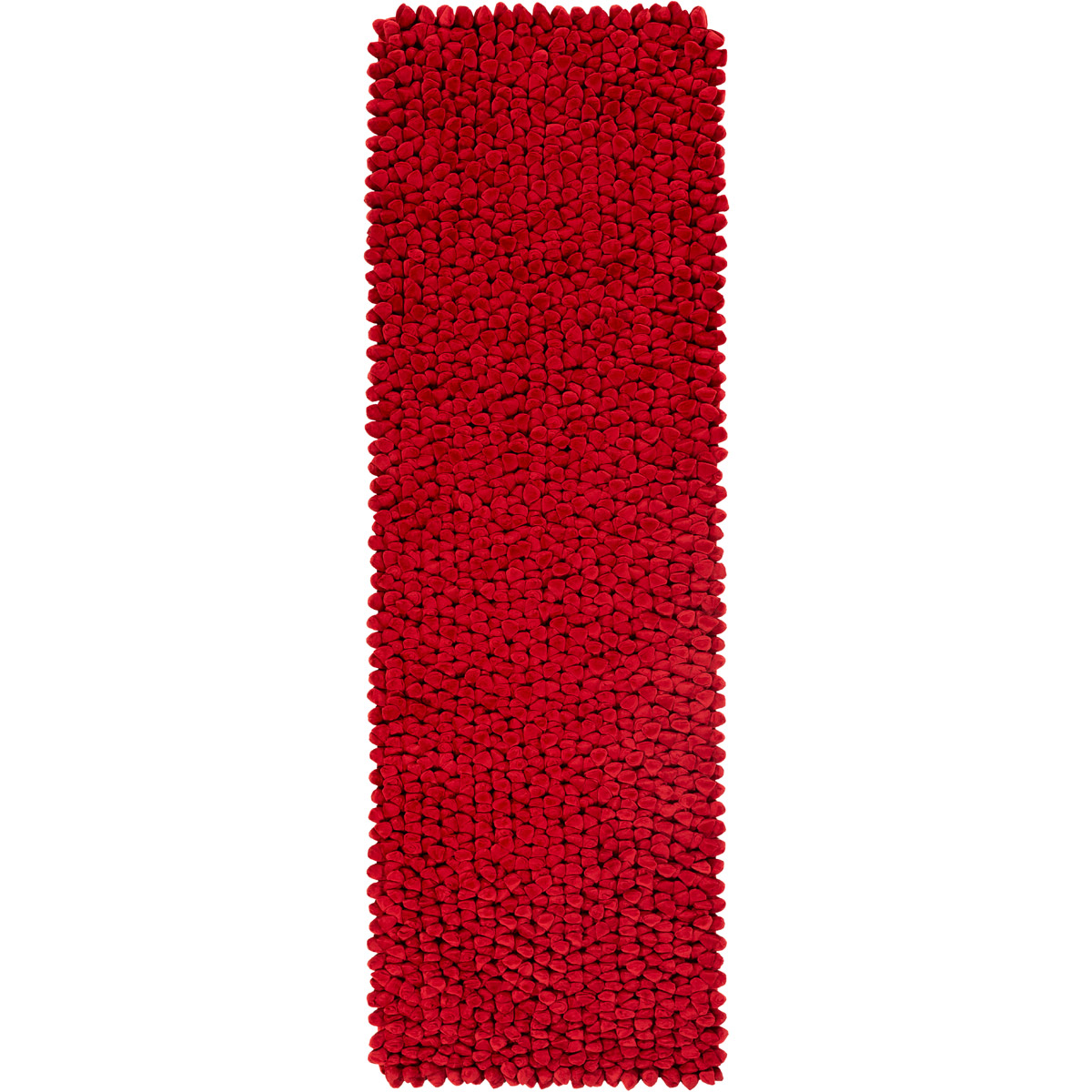 Nestle 96 X 30 inch Red Runner, Polyester