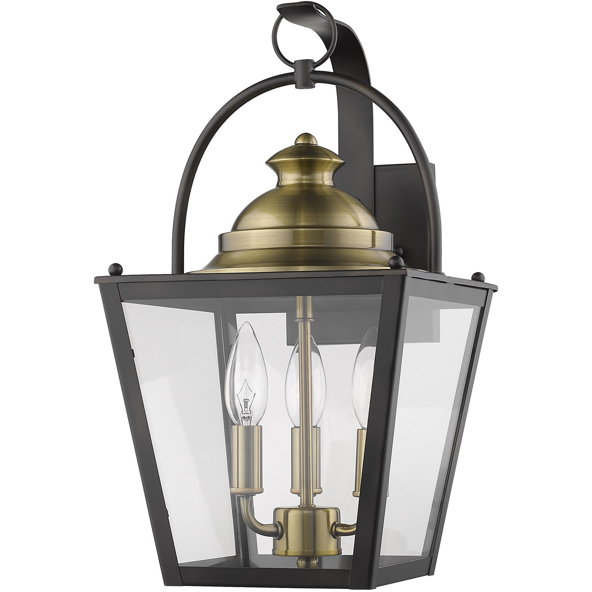 Savannah 3 Light 17 inch Oil-Rubbed Bronze Exterior Wall Mount