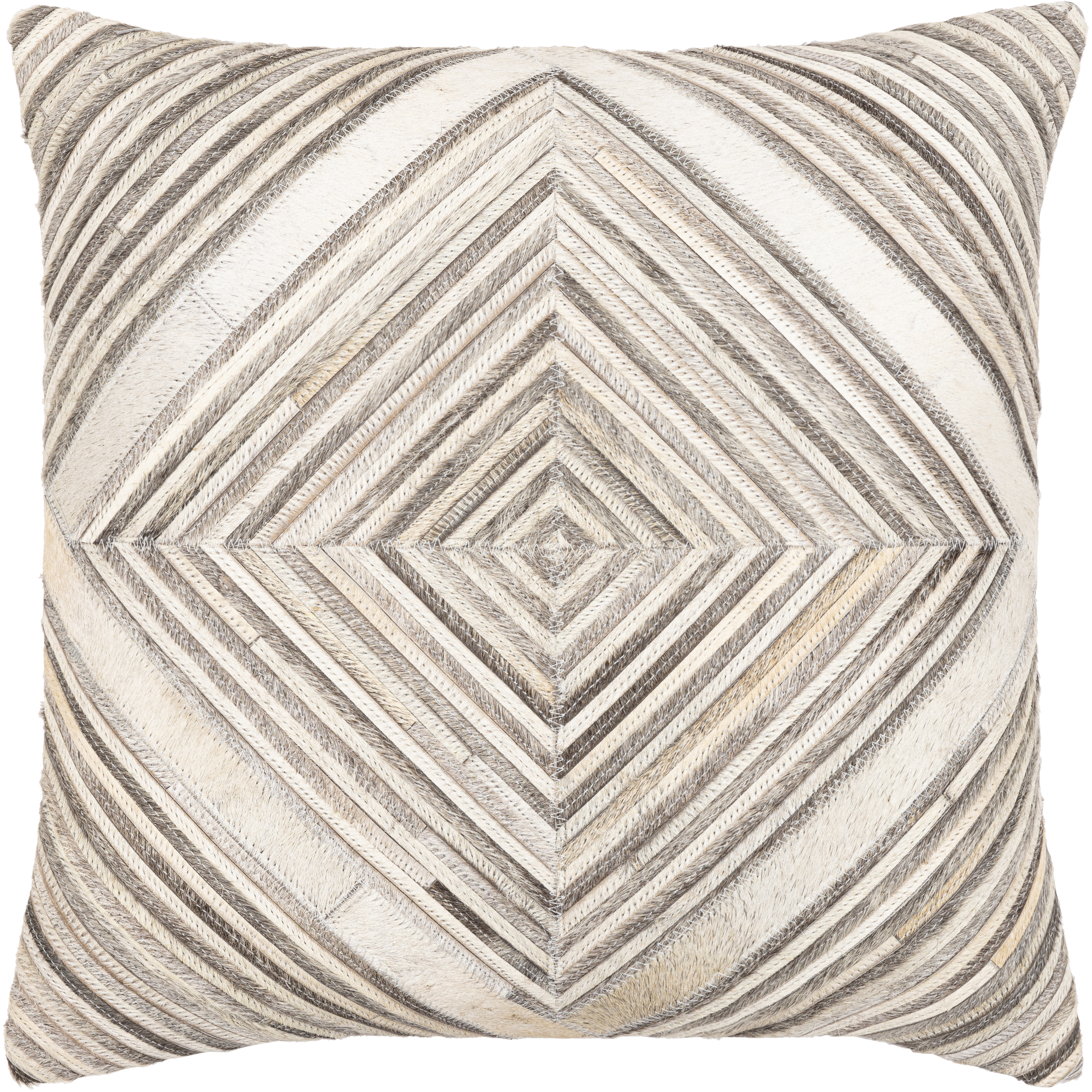 Zander 20 inch Medium Gray Pillow Kit, Square
