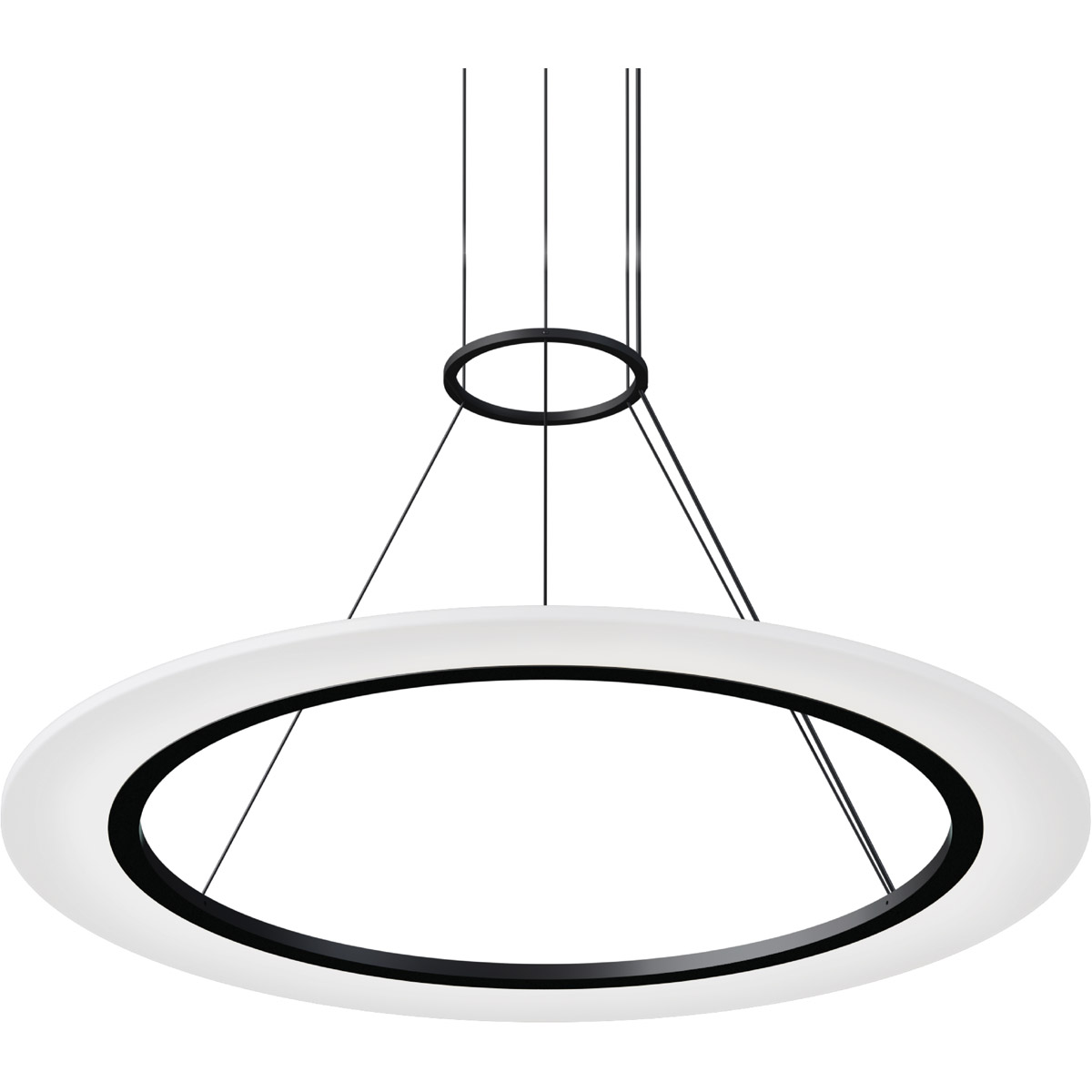 Arctic Rings LED 30.5 inch Satin Black Ring Pendant Ceiling Light