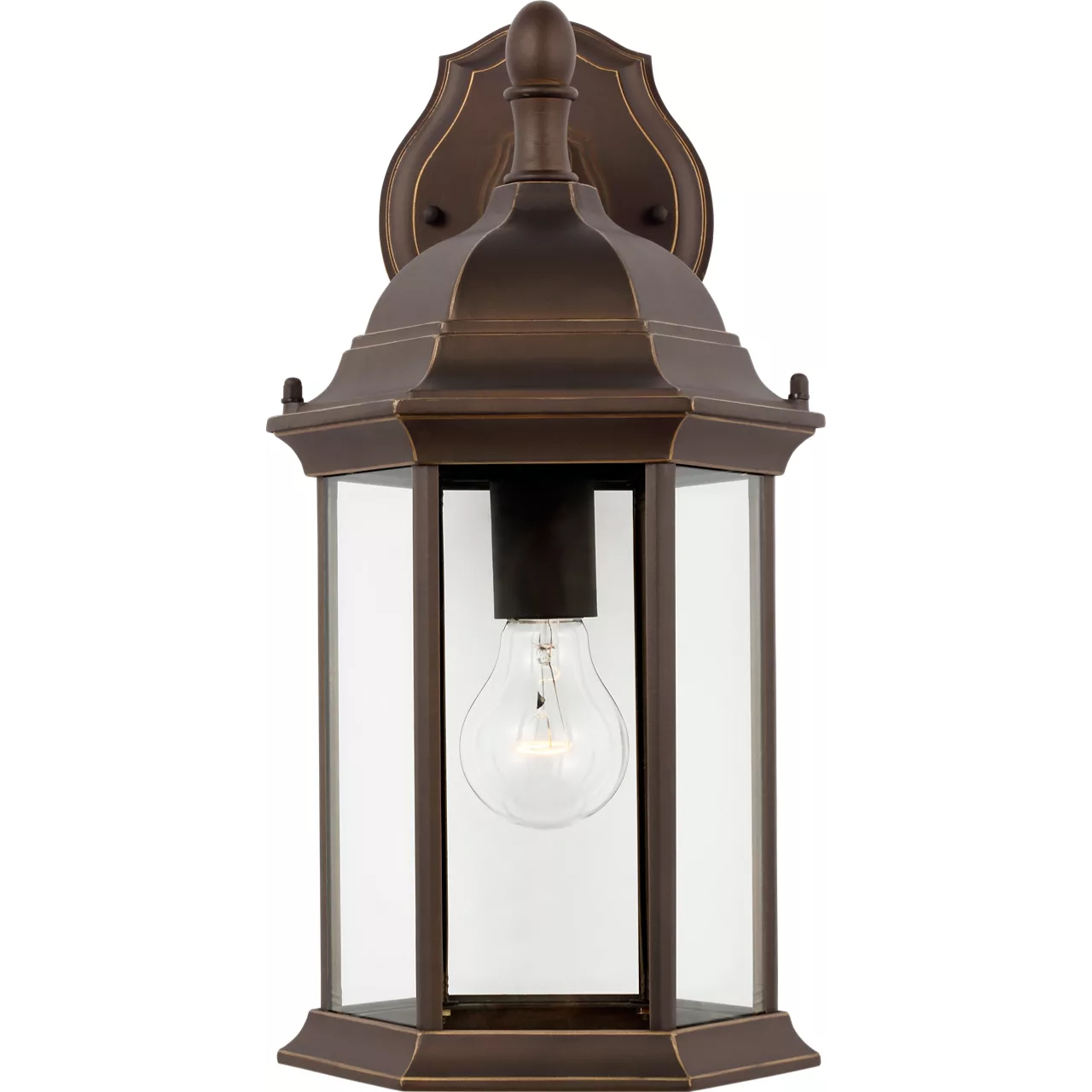 Sevier 1 Light 15.88 inch Antique Bronze Outdoor Wall Lantern, Medium