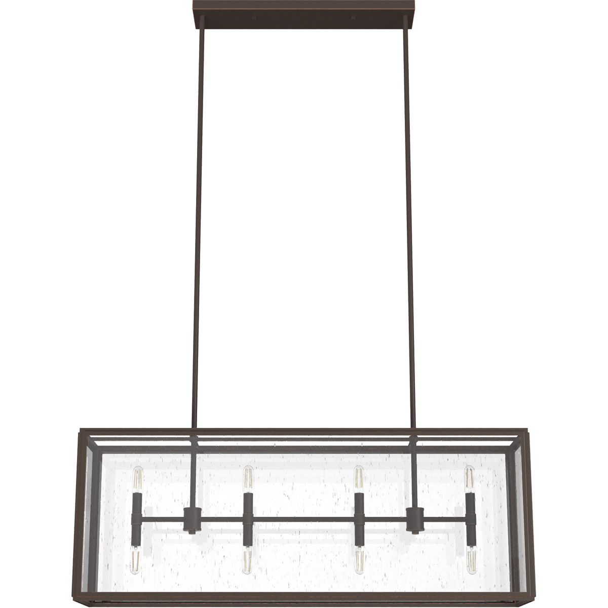 Felippe 8 Light 40 inch Onyx Bengal Linear Chandelier Ceiling Light