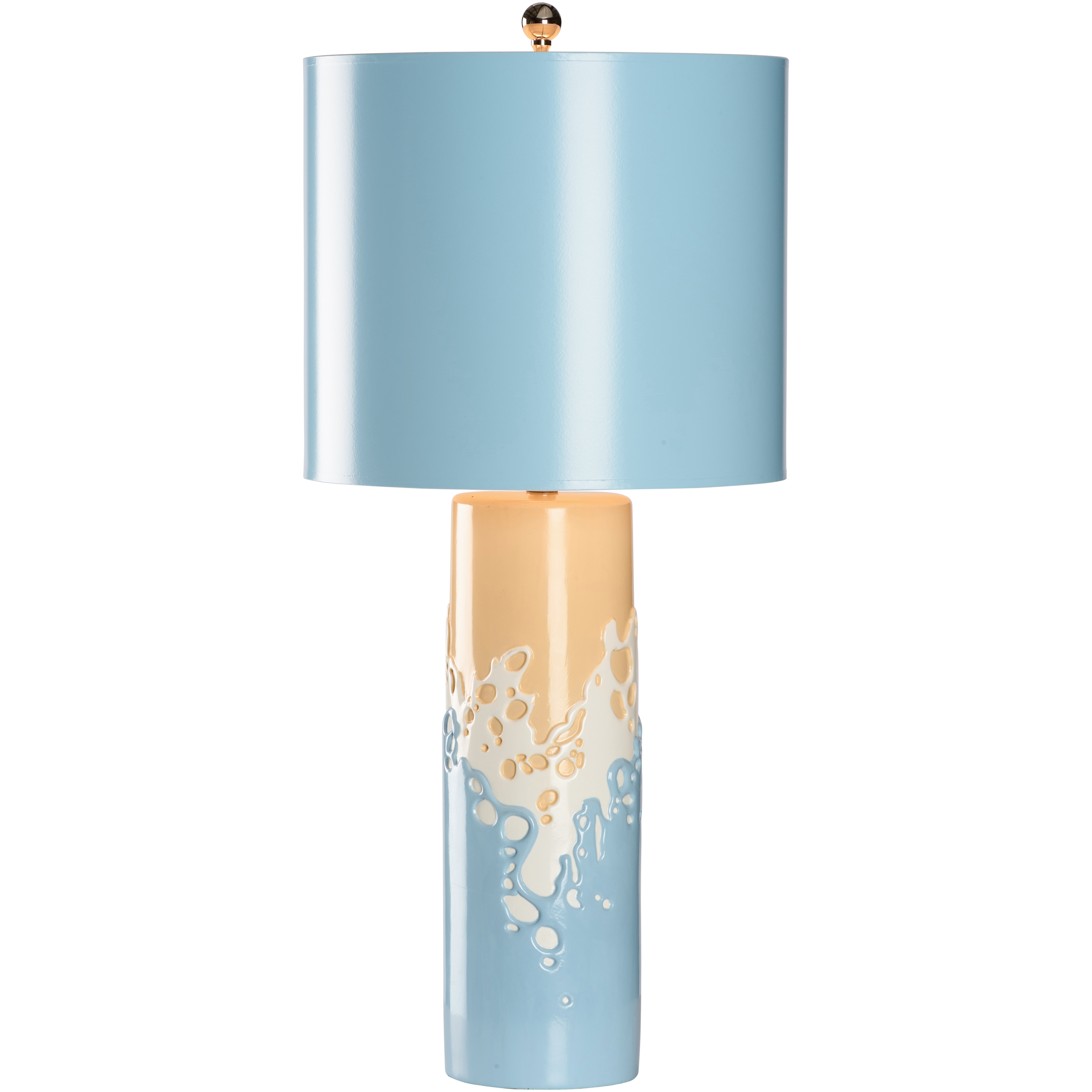 Sea Spray 24 inch 100.00 watt Black and White/Cream Table Lamp Portable Light